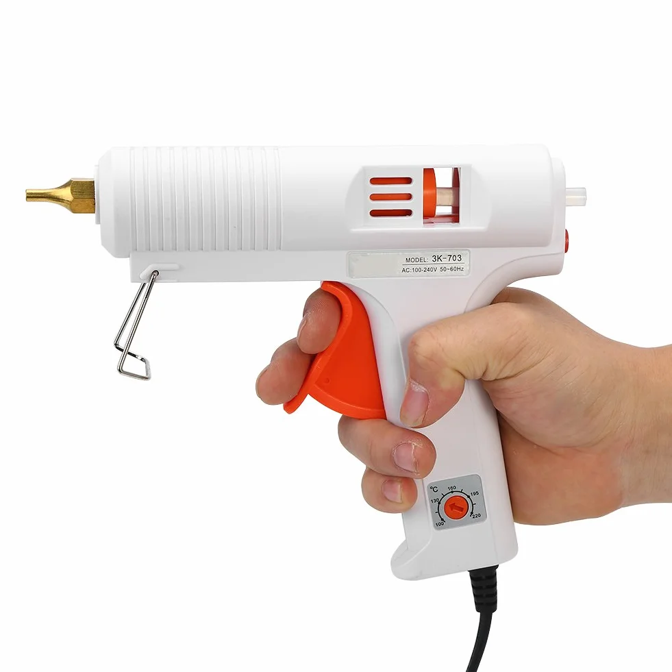 Mumisuto Pistolet à Colle Chaude, Sûr Pistolet à Colle 110W, Pistolet à Colle Thermofusible Réglable à Température Constante, Anti écoulement pour Réparation Artisanat DIY Maison Bricolage Bureau