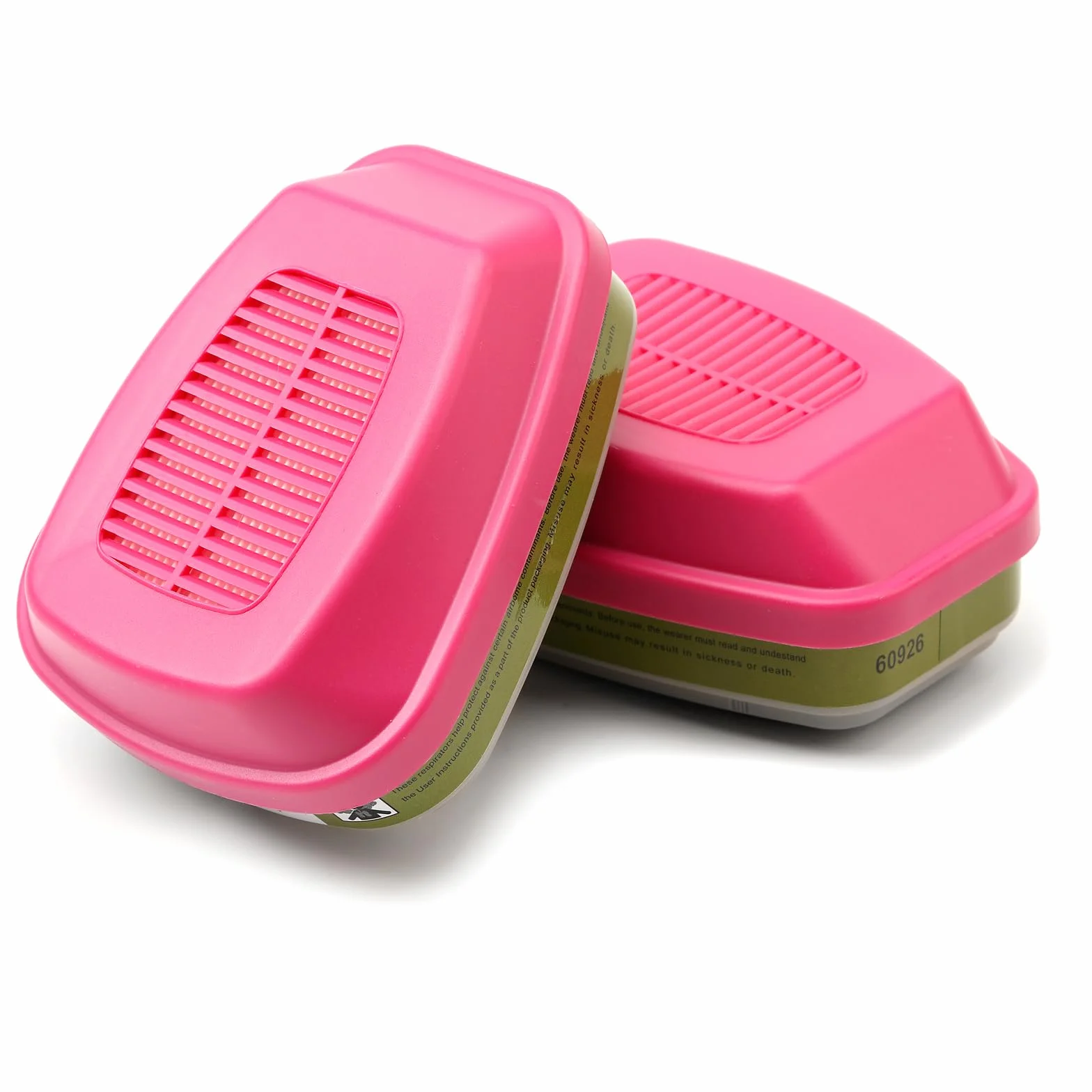 RANKSING 60926 Lot de 2 cartouches filtrantes pour masque respiratoire, anti-poussière, vapeur organique et cartouches chimiques, compatibles avec les masques respiratoires 6200, 6800, 7502, FF402