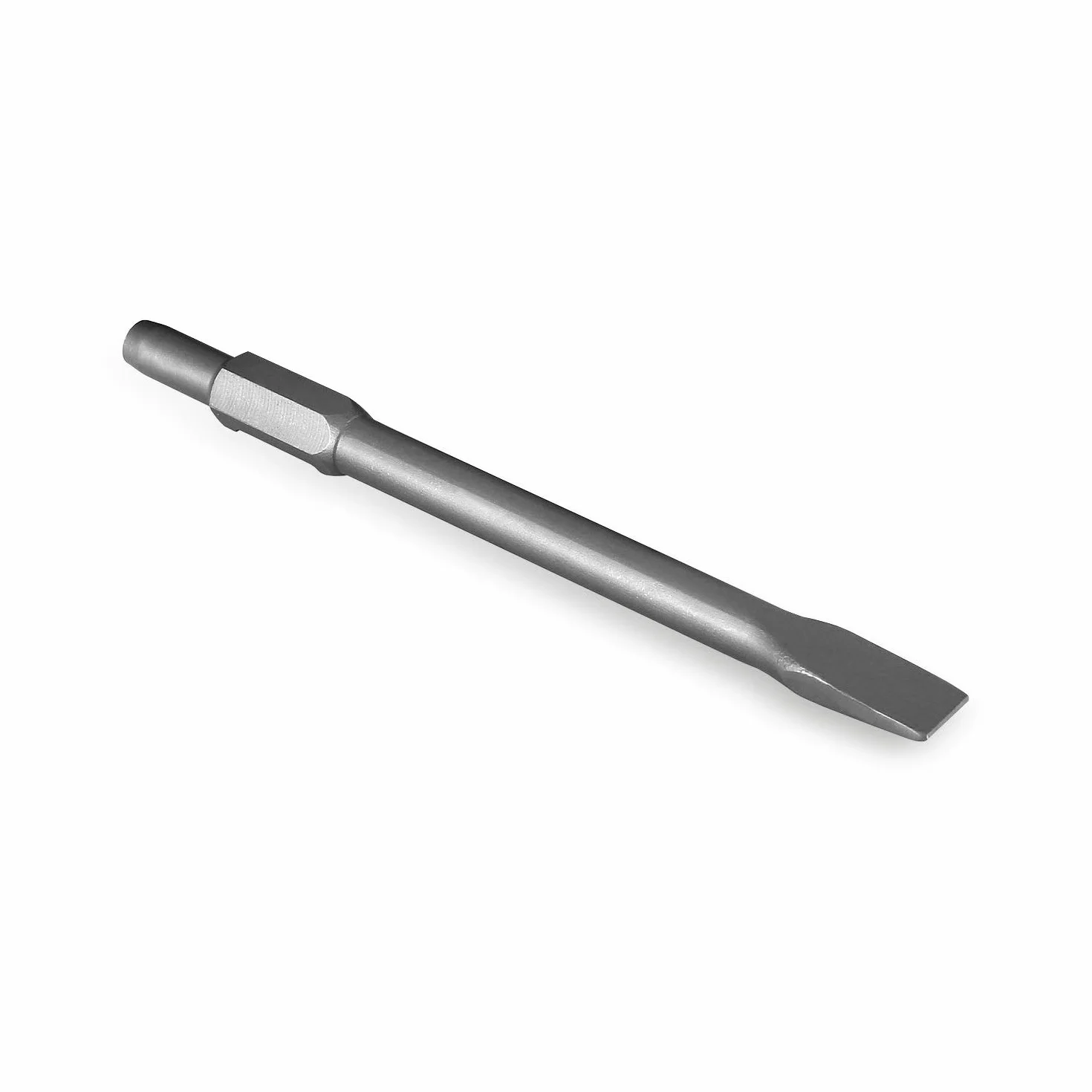 EBERTH Burin plat, 390x30mm, pour marteau de démolition avec emmanchement hexagonal SDS HEX de 30mm, pièce détachée, burin professionnel de haute qualité pour des projets de bricolage réussis