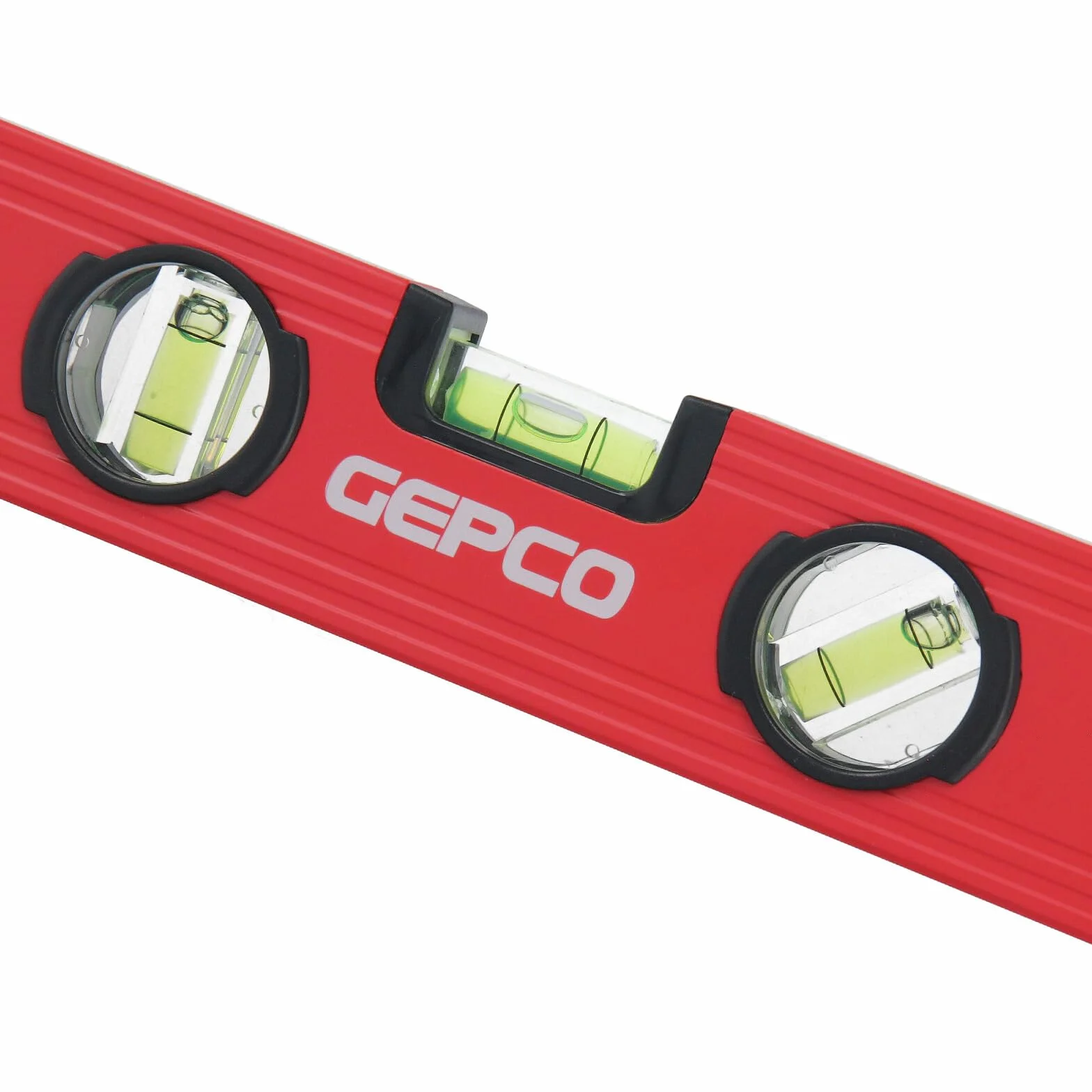 GEPCO Lot de 4 niveaux à bulle professionnels 60 + 80 + 100 + 120 cm en aluminium 1,2 mm Balance de mesure 3 fioles Tolérance de mesure : 0,5 mm/m