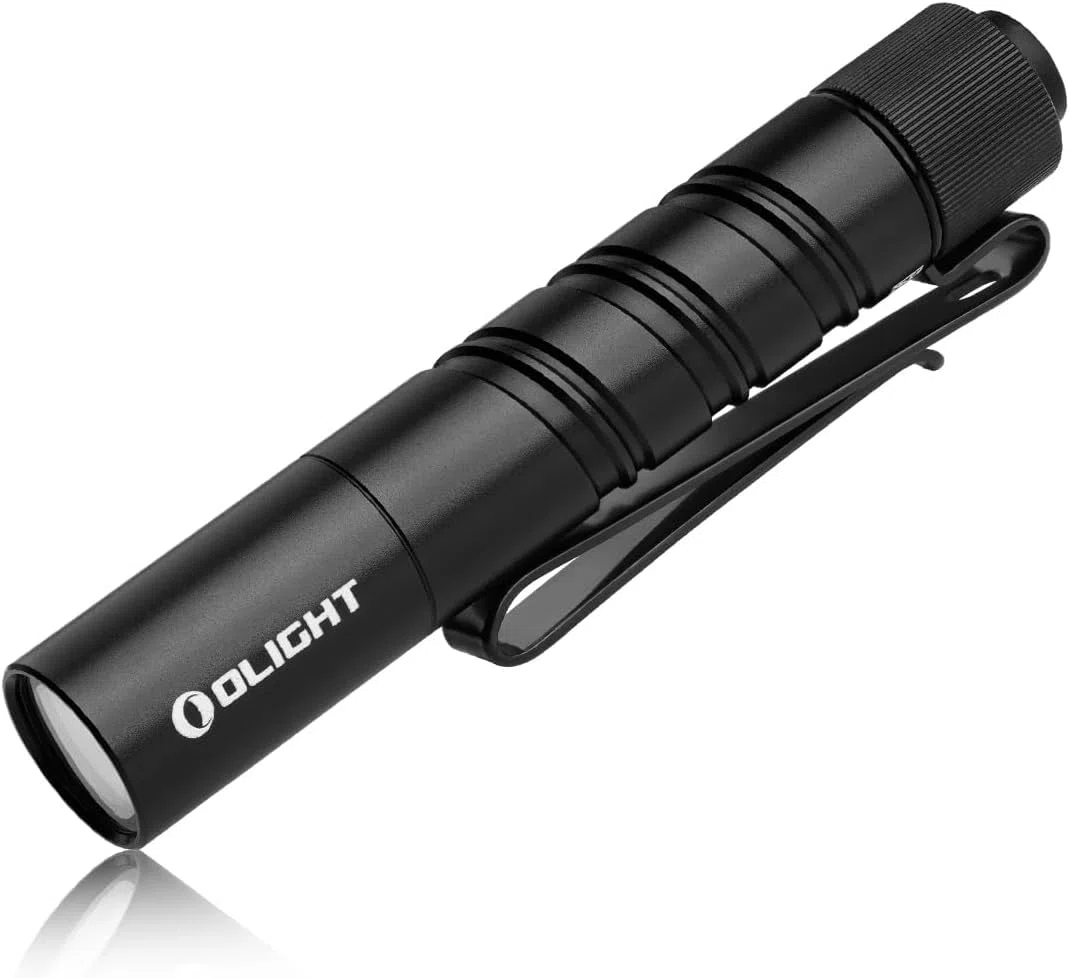 OLIGHT I3T 2 EOS Mini Lampe de Poche EDC à LED 300 Lumens Portée 80m Étanche IPX12 Pile AAA avec Interrupteur arrière pour Le Camping, La Chasse, L'outdoor et Les Urgences