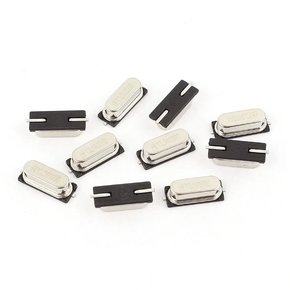 Aexit 10Pcs HC-49SMD 13.56M 13,56 SMD Passif Cristal Quartz Oscillateur 991W555