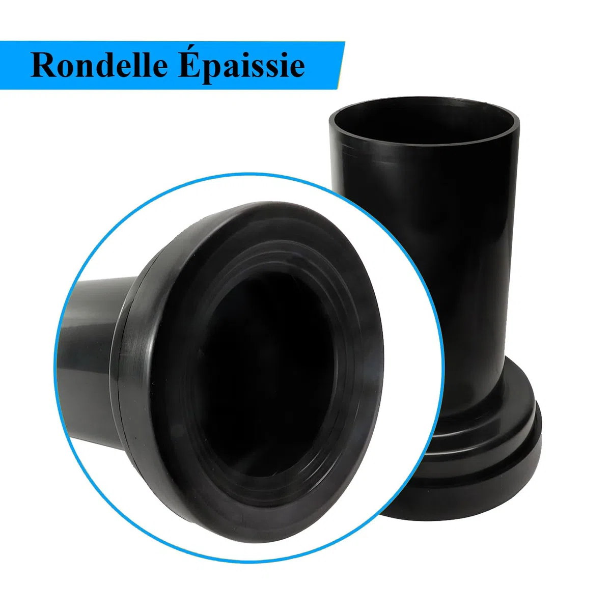 Kit de raccordement pour cuvette suspendue, compatible avec Geberit (152.426.46.1), comprenant un tuyau d'évacuation et un tuyau de remplissage, avec joints.