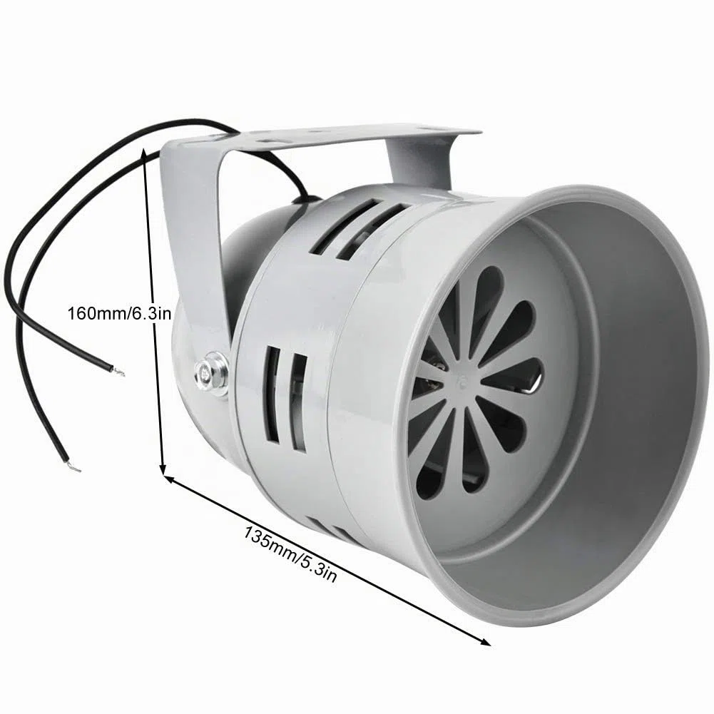 Sonew 120 DB Alarme Moteur, sirène de prévention de sécurité d'alarme de klaxon d'alarme électrique Industrielle Industrielle de 40W, système de sécurité Domestique(AC220V)