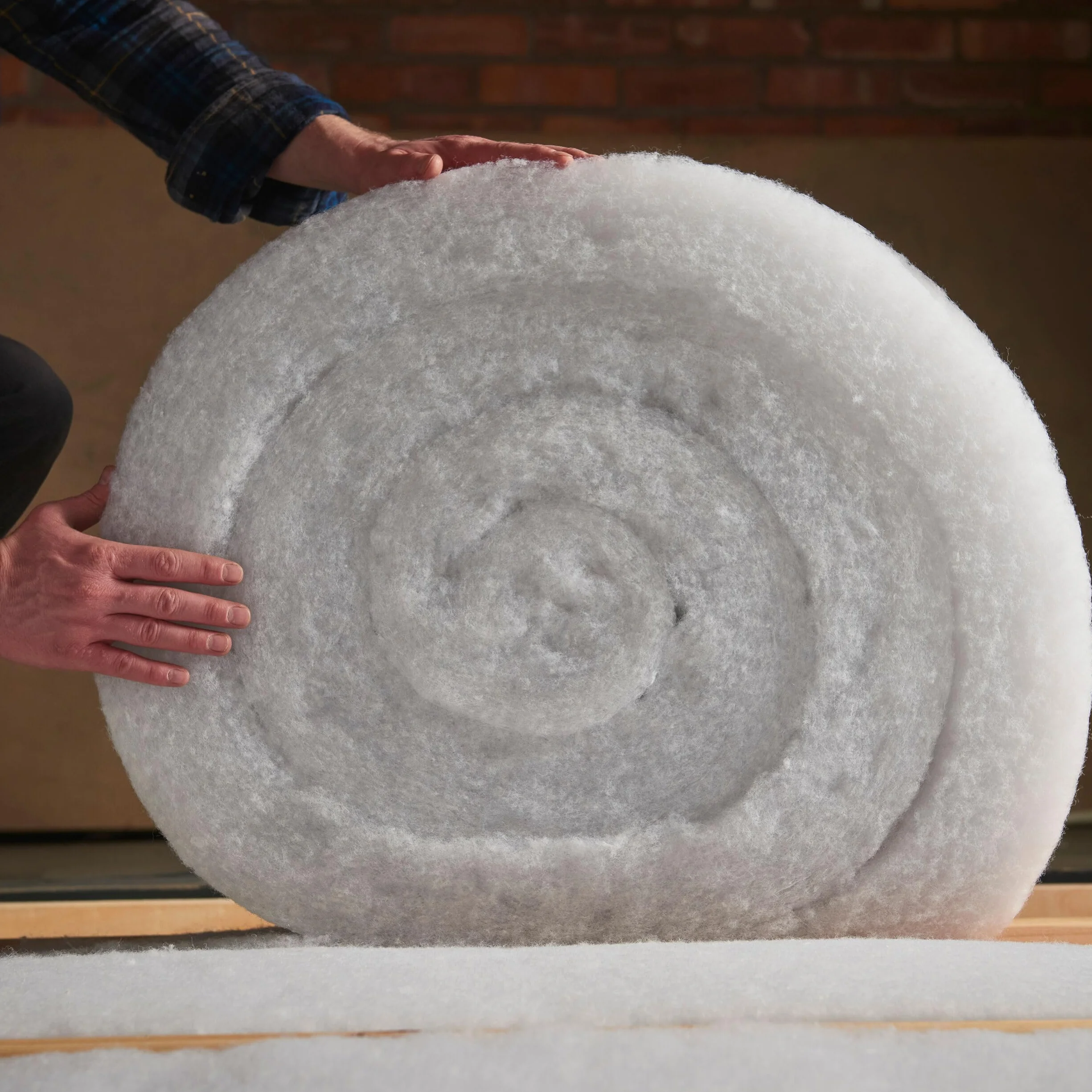 Rouleau d'isolation écologique et écologique à l'isolation en laine de verre, sans démangeaisons et sans toxines, 5 m x 370 mm x 110 mm