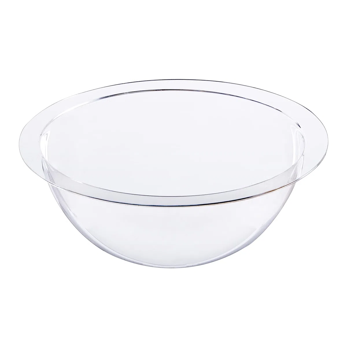 HMF 46735 Demi-sphère en acrylique, avec bord et capot en acrylique, pour le bricolage, diamètre : 35 cm, transparente