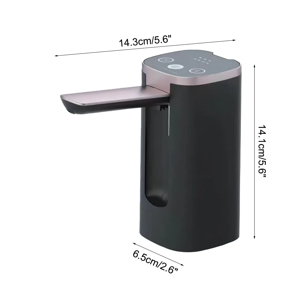 Distributeur Bouteilles d'eau, Pompe à Eau Pliable USB, 3 Vitesses, Robinet Bouteilles avec écran Tactile LED pour la Maison Cuisine Salon Bureau et Camping