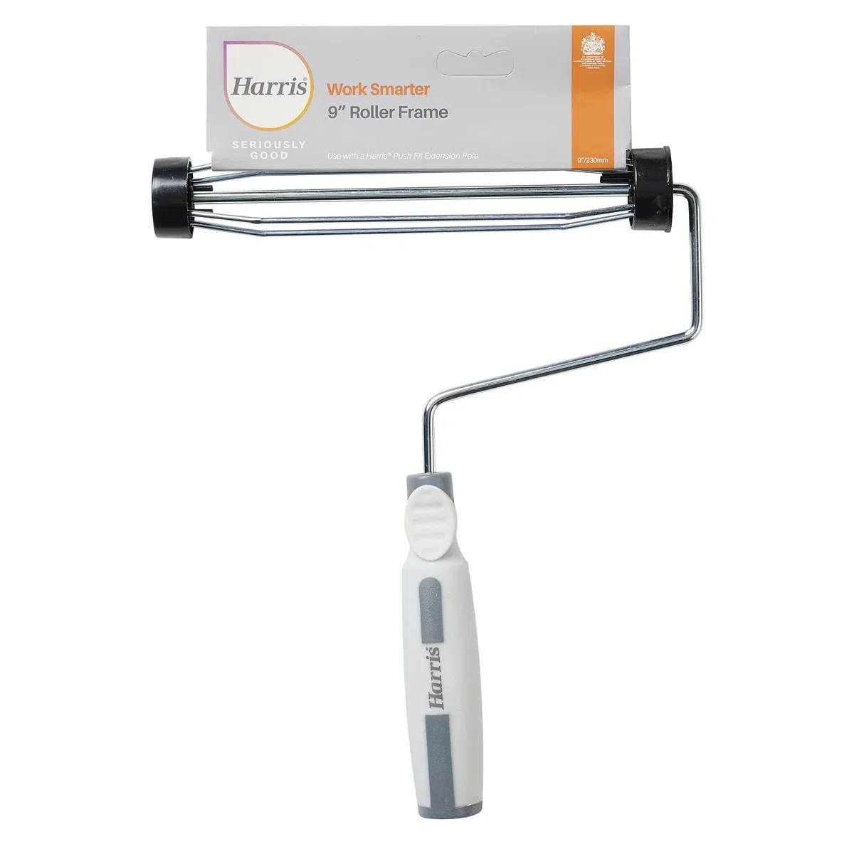 Harris - Rouleau à peinture SERIOUSLY GOOD WORK SMARTER (22,86 cm) (Gris/Blanc/Argenté)