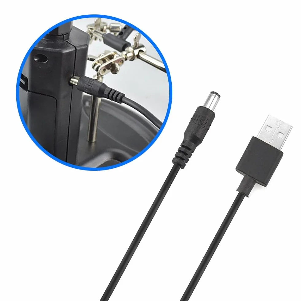 MMOBIEL Troisième main Robuste avec Loupe 2.5X à 4X, Lampe LED, Support Fer à souder avec Pinces et clips de soutien