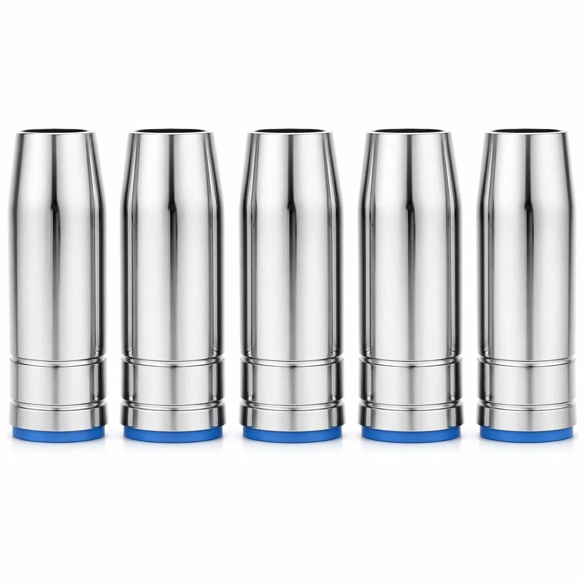 Lot de 5 buses de gaz MIG, consommables de torche de soudage MB 25AK MIG MAG, buse de gaz conique de 15 mm pour torche de soudage Binzel MB 25AK MIG/MAG