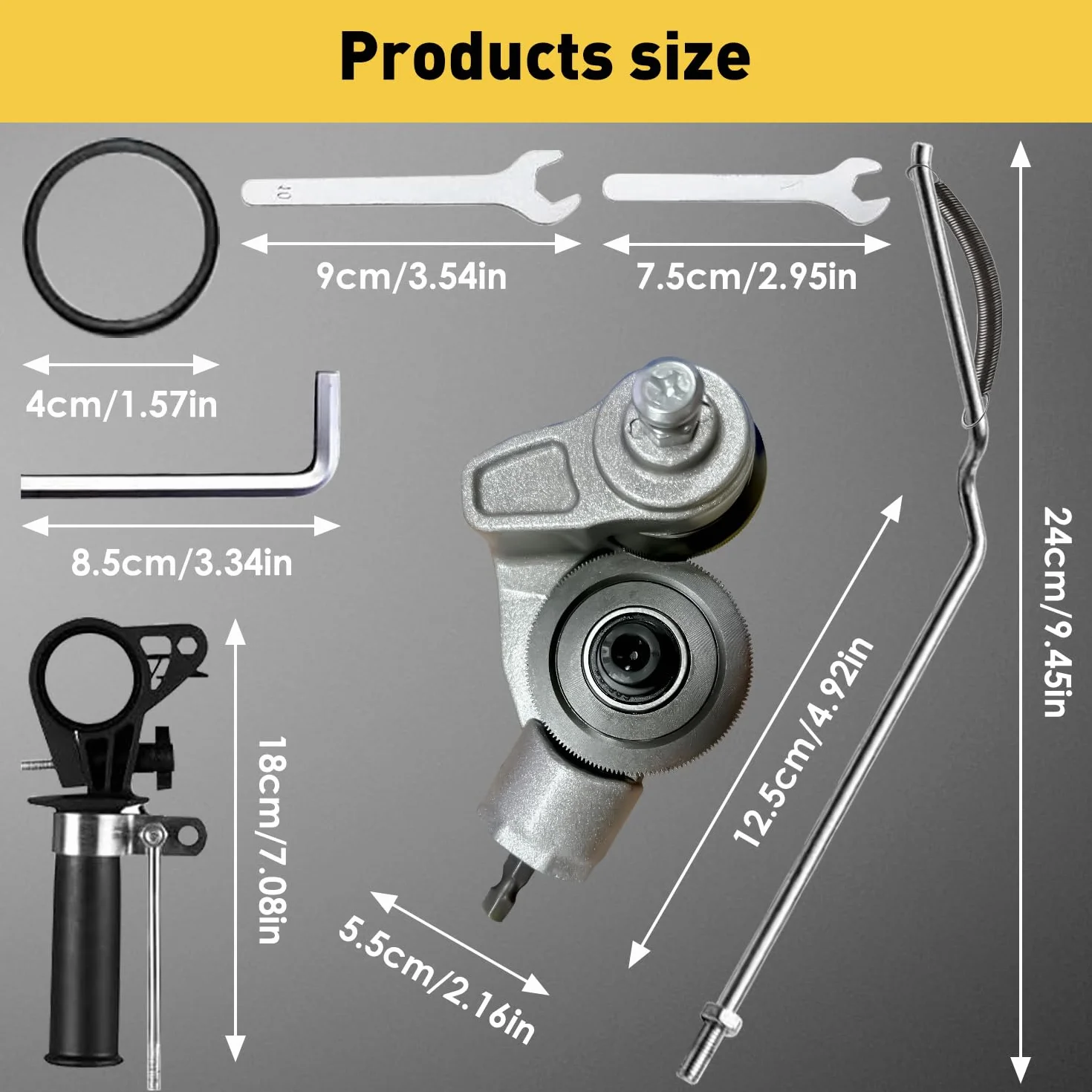 Coupe-Tôle Perceuse, Ciseaux Métal Électrique Adaptateur, Découpe Fer Acier Fer-Blanc Visseuse Sans Fil