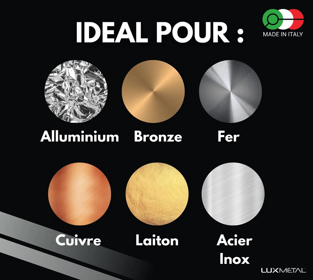 Lux Metal Disque Polissage 250 mm de Coton Fin en Flanelle Roue Pad Tampon Pour Meuleuse Touret à Meuler Brosse Polisseuse Lustrage Metal Acier Inox Alu Pour Aluminium Chrome Resine Epoxy Pate a Polir