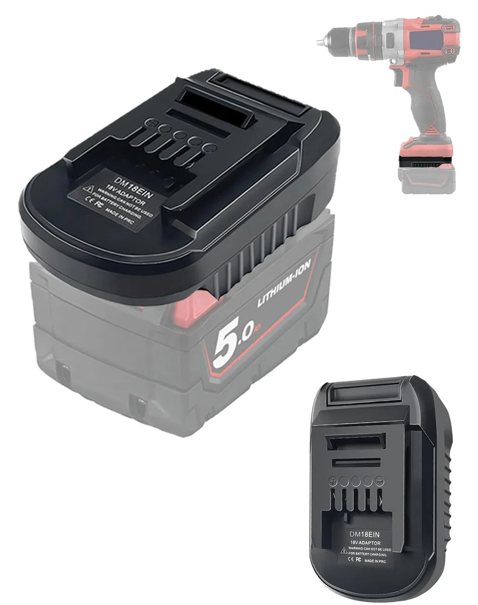 URUN Adaptateur convertisseur de batterie Dewalt pour Milwaukee Convertisseur de batterie vers outil électrique Einhell Adaptateur de batterie pour outils électriques Einhell (adaptateur DM18EIN
