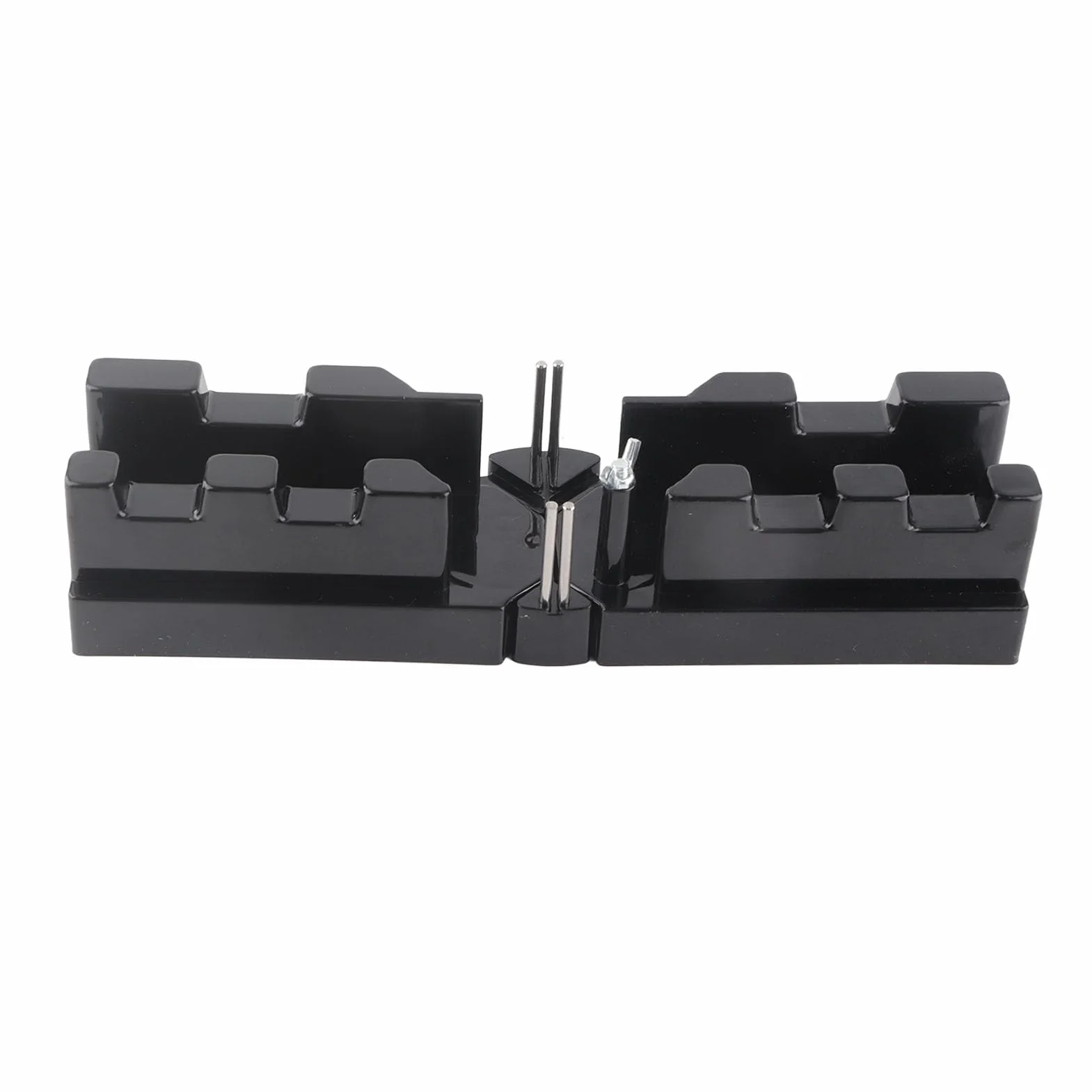 Outil de Coupe D'angles D'onglet de Précision, Modèle de Mesure Noir ABS 2 en 1, Boîtes à Onglets, Outil de Coupe de Mesure D'onglet pour le Travail du Bois de L'industrie