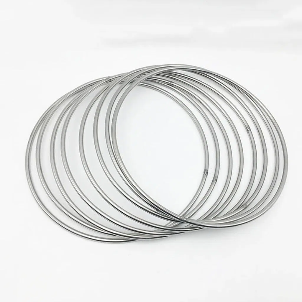 anneau en acier, anneaux en acier inoxydable, Grand joint torique en acier inoxydable 304, 1 pièce, 70/90/100/120/180/200mm, diamètre extérieur 8/10/12mm d'épaisseur, anneaux ronds soudés(12X120(1pcs)