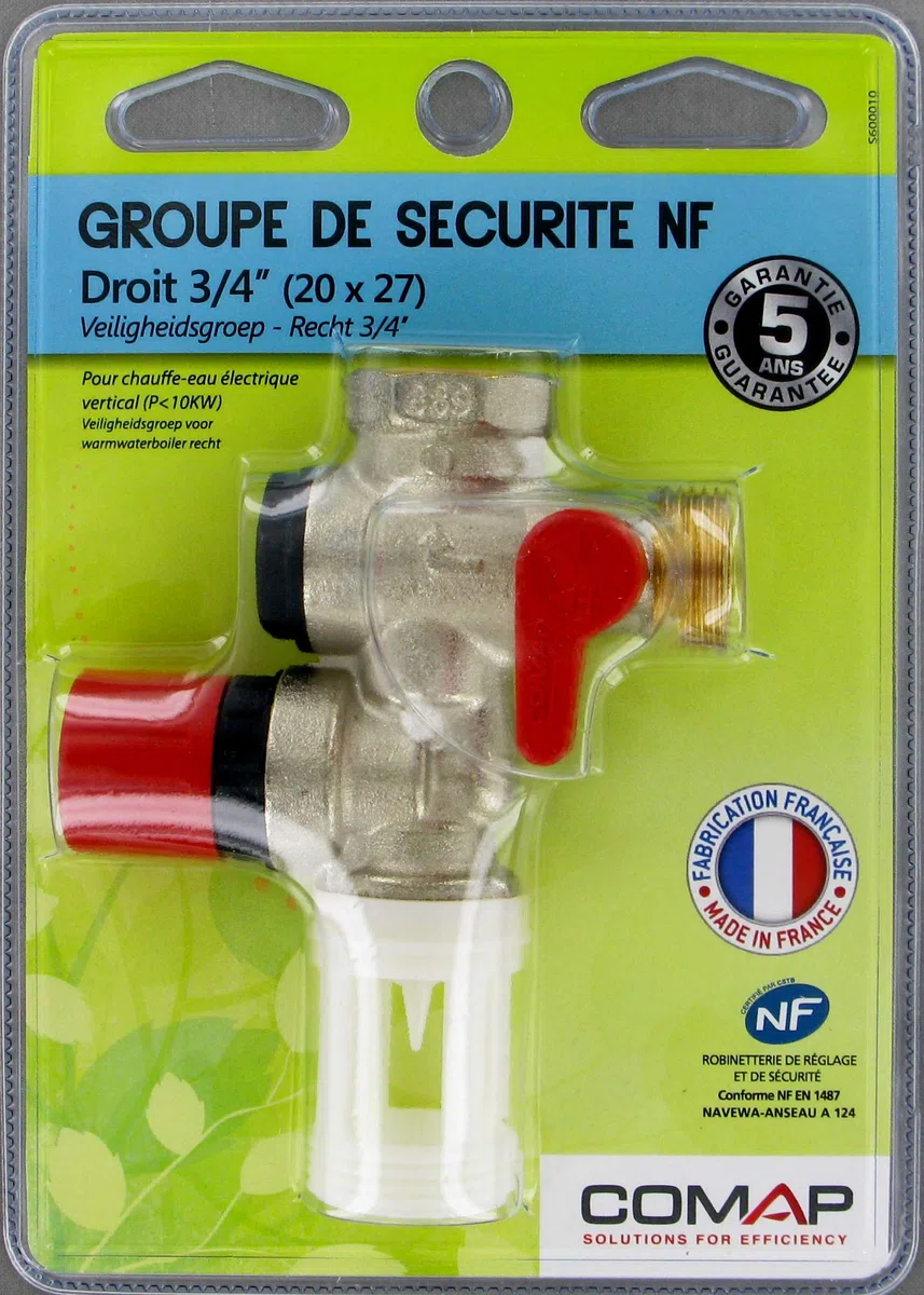 1 Groupe de sécurité 889 3/4" droit NF