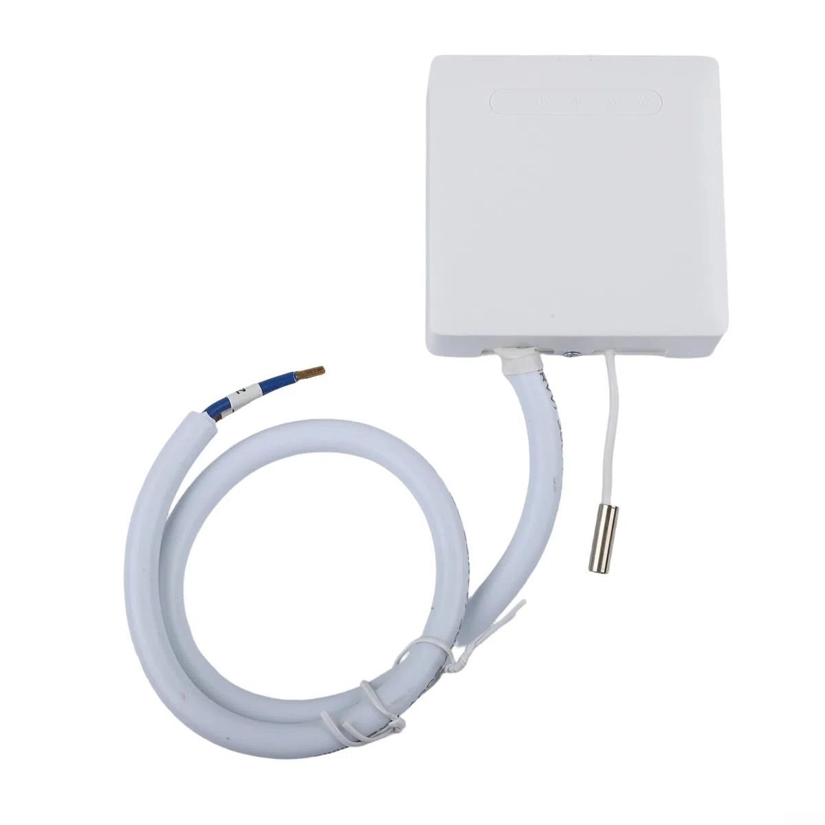 Thermostat intelligent WiFi, pour radiateur de chauffage à fil pilote, avec application de surveillance Ecowatt, commande vocale, personnalisation de la pièce, mode ECO, protection contre le gel