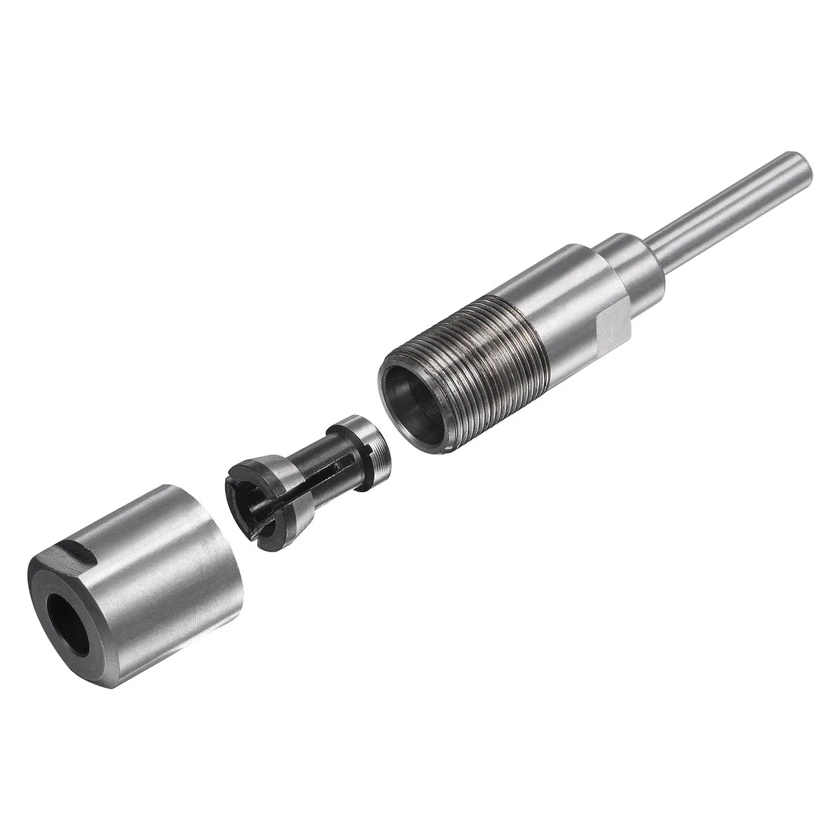sourcing map Router Collet Extension Tige Convertisseur Adaptateur 6mm à 6mm pour CNC Gravure Machine Travail Bois Fraisage Mèche