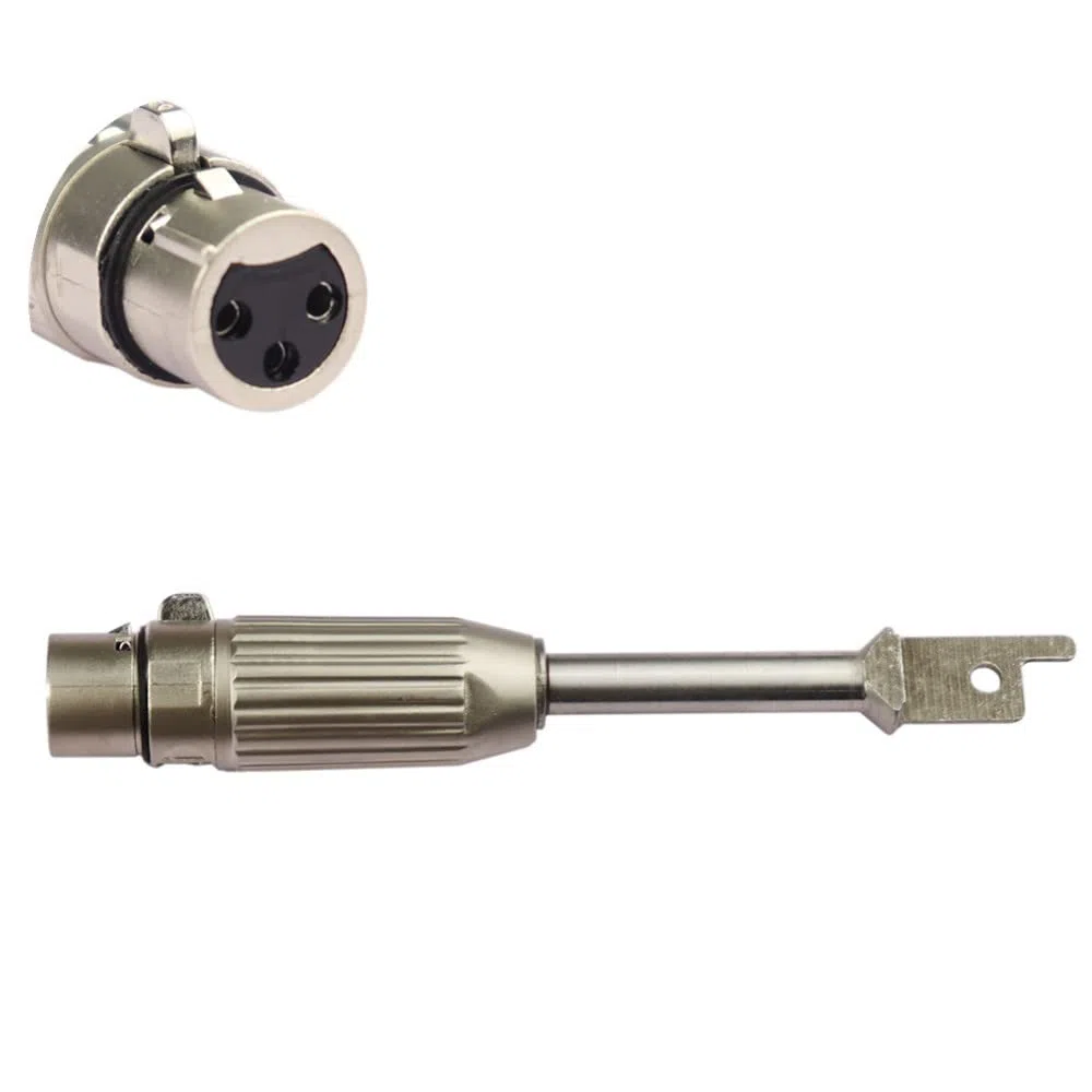 1 adaptateur de scie à 3 connecteurs XLR pour scies alternatives, accessoires de machines à trois prises, interface en acier inoxydable