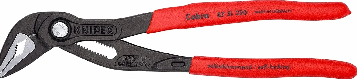 Knipex Cobra ES Pince multiprise ultra-effilée gaines PVC anti-dérapantes 250 mm, 87 51 250