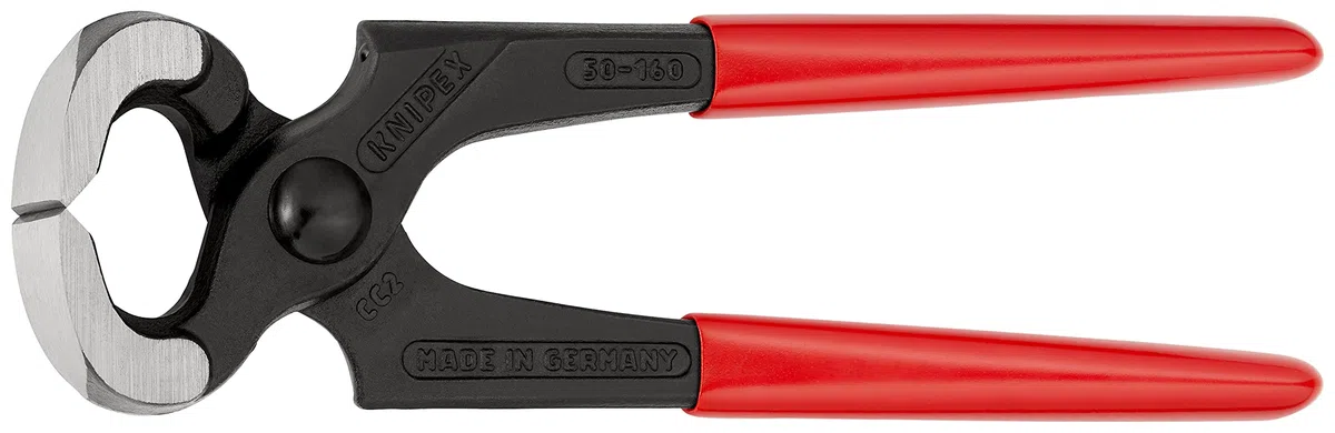 Knipex Tenaille de menuisier sur carte LS gainées en plastique 160 mm, 50 01 160 SB