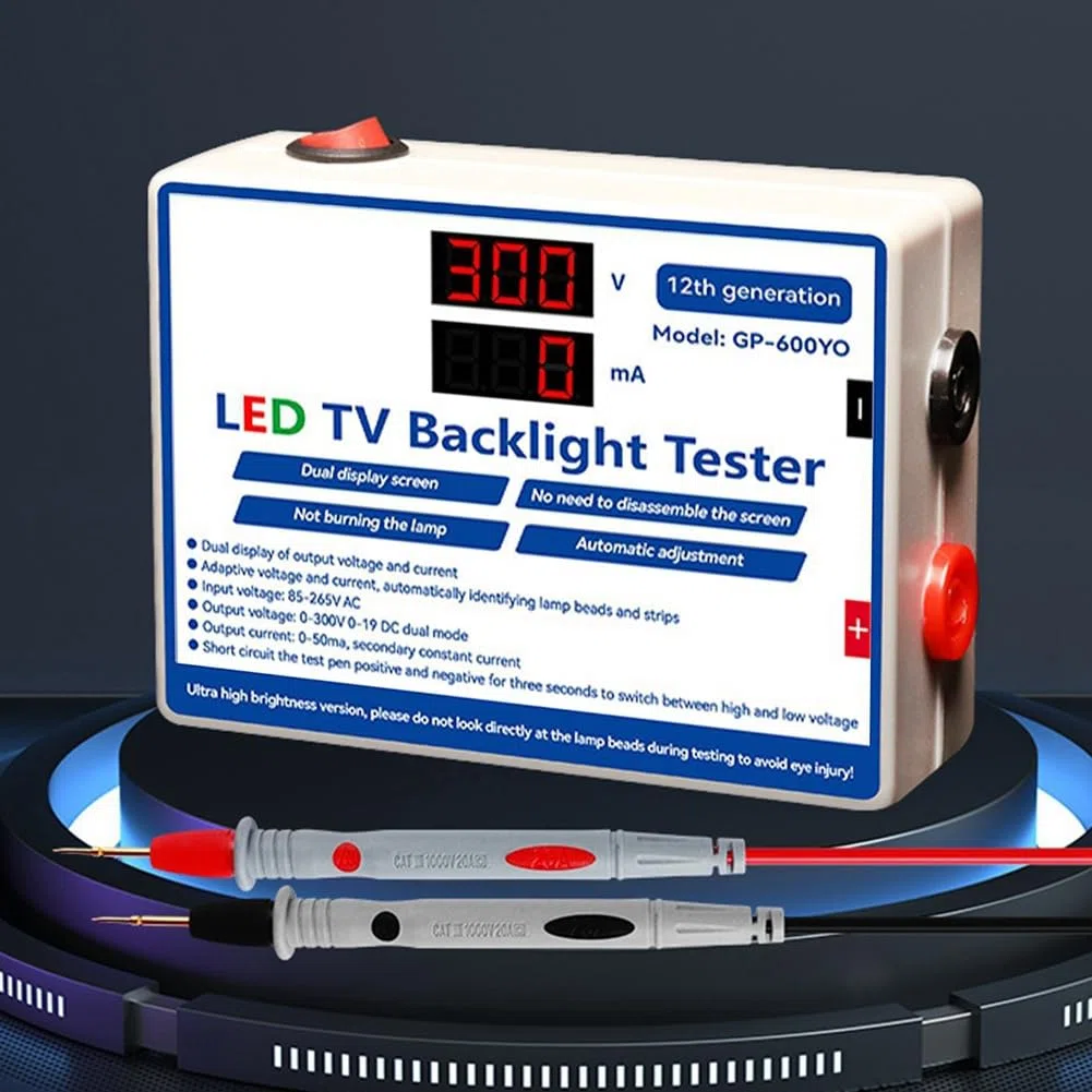 Testeur LED 0-300V Sortie LED Testeur de Rétroéclairage TV Bandes LED Polyvalentes Perles Barre Lumineuse Outil de Test de Lampe Prise UE