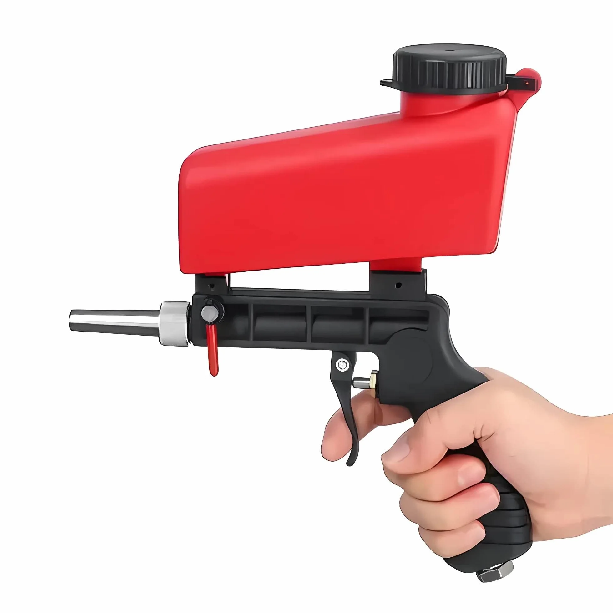 Sableuse Pistolet de Sablage Pneumatique 90PSI Petite Machine de Sablage Portative pour le Polissage Sablage et L'élimination la Rouille du Métal