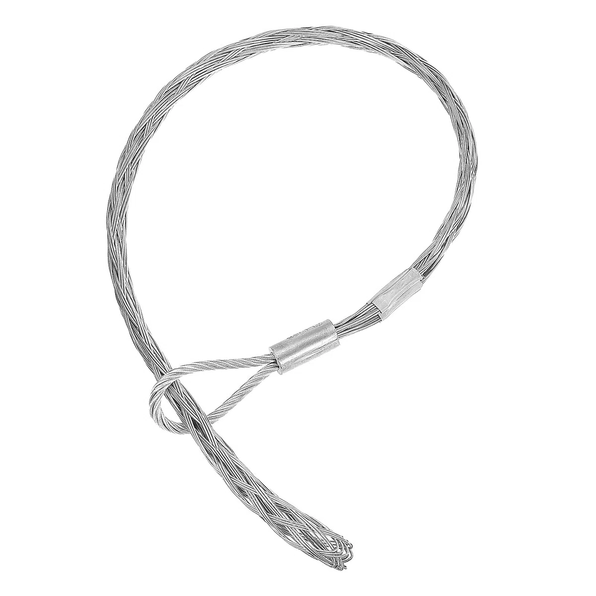 PATIKIL Chaussettes de traction de câble de 50-60 mm de longueur de 51,18 pouces en acier galvanisé pour câbles élastiques, charge nominale de 2000 kg (4409 livres)