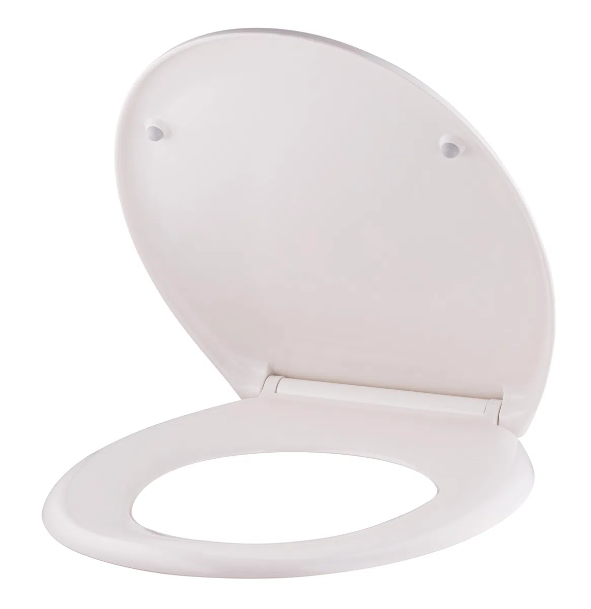 Abattant WC blanc universel clipsable/nettoyage facile - lunette de toilettes Thermodur frein de chute forme O NOYON & THIEBAULT