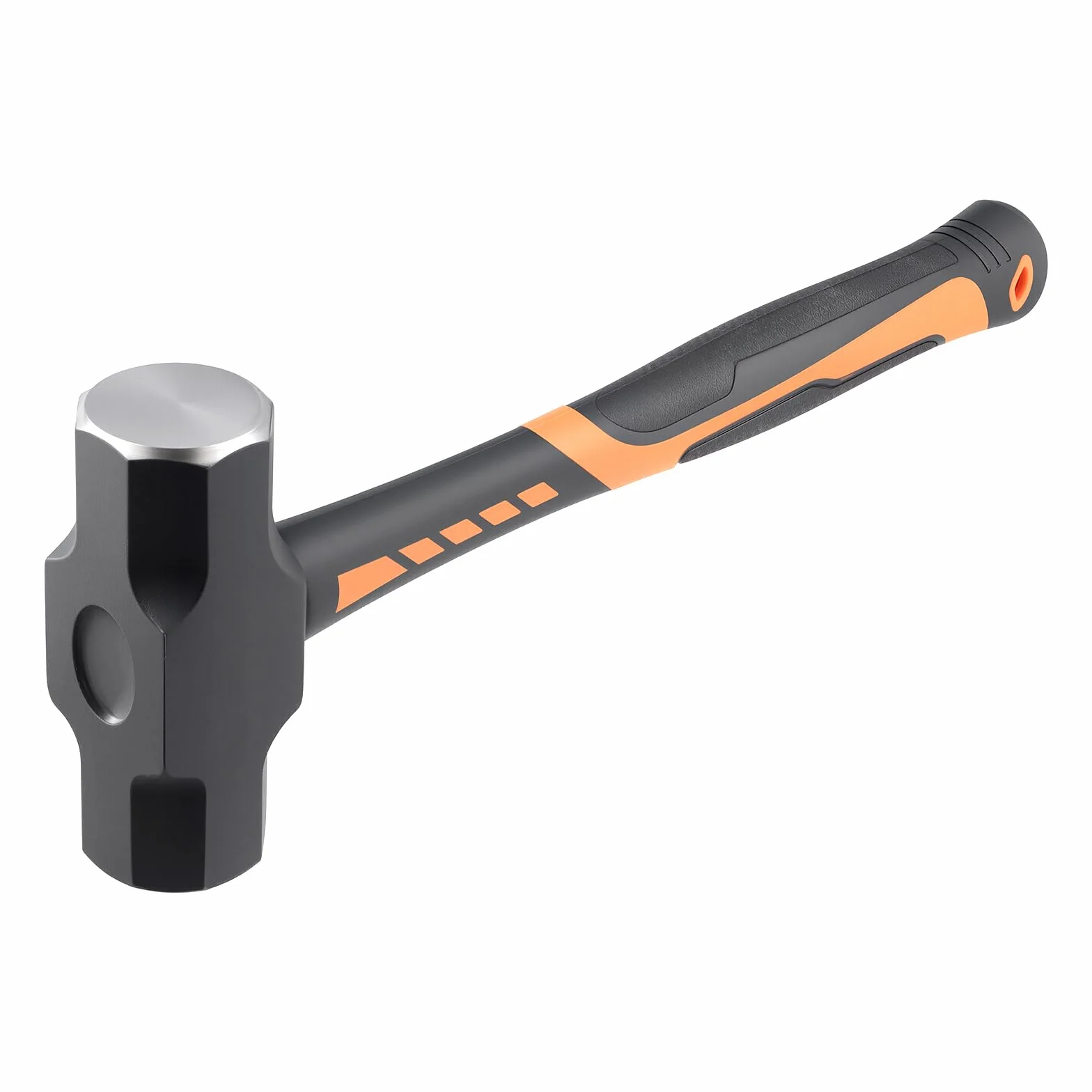 Maillet 2000 g avec manche en fibre de verre, marteau de proposition | Marteau de jardinage de haute qualité avec tête en acier au carbone de 2 kg - Avec gri antidérapant de 32 cm