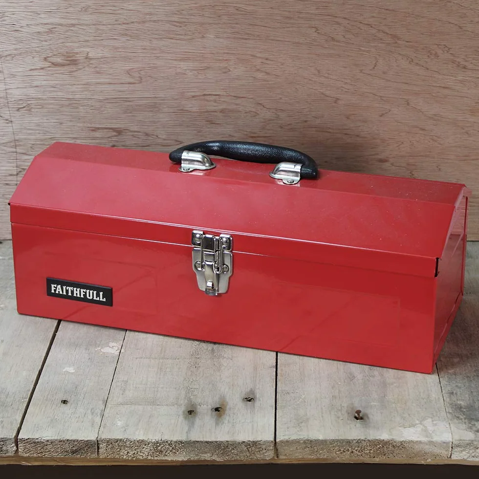 Faithfull TBB16 Caisse à outils en métal 42 cm (Import Grande Bretagne)