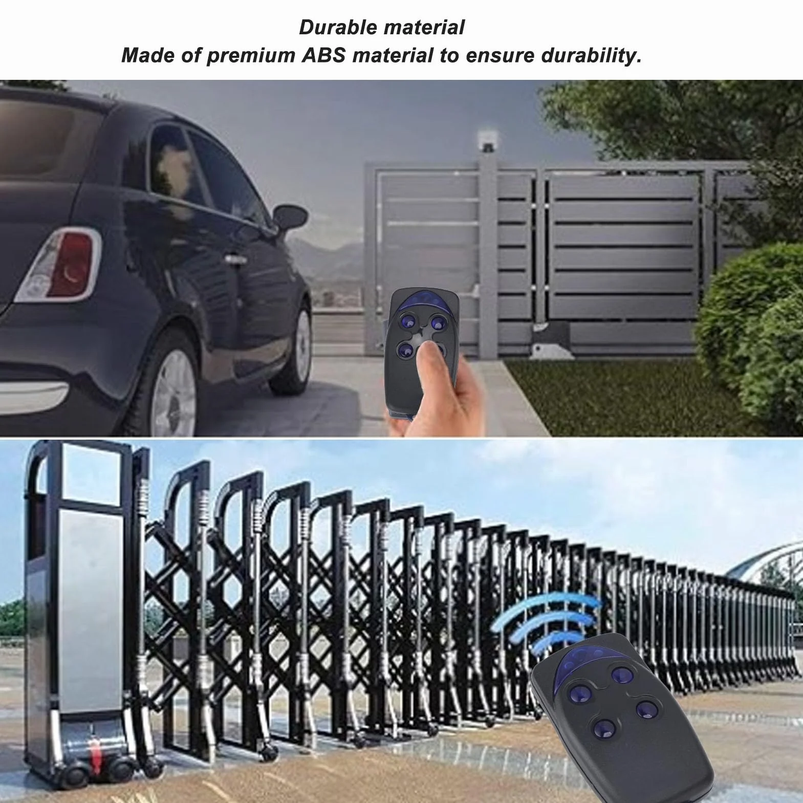 Télécommande de porte de garage, duplicateur de commande portable pour alarme antivol (FLO4-RS)