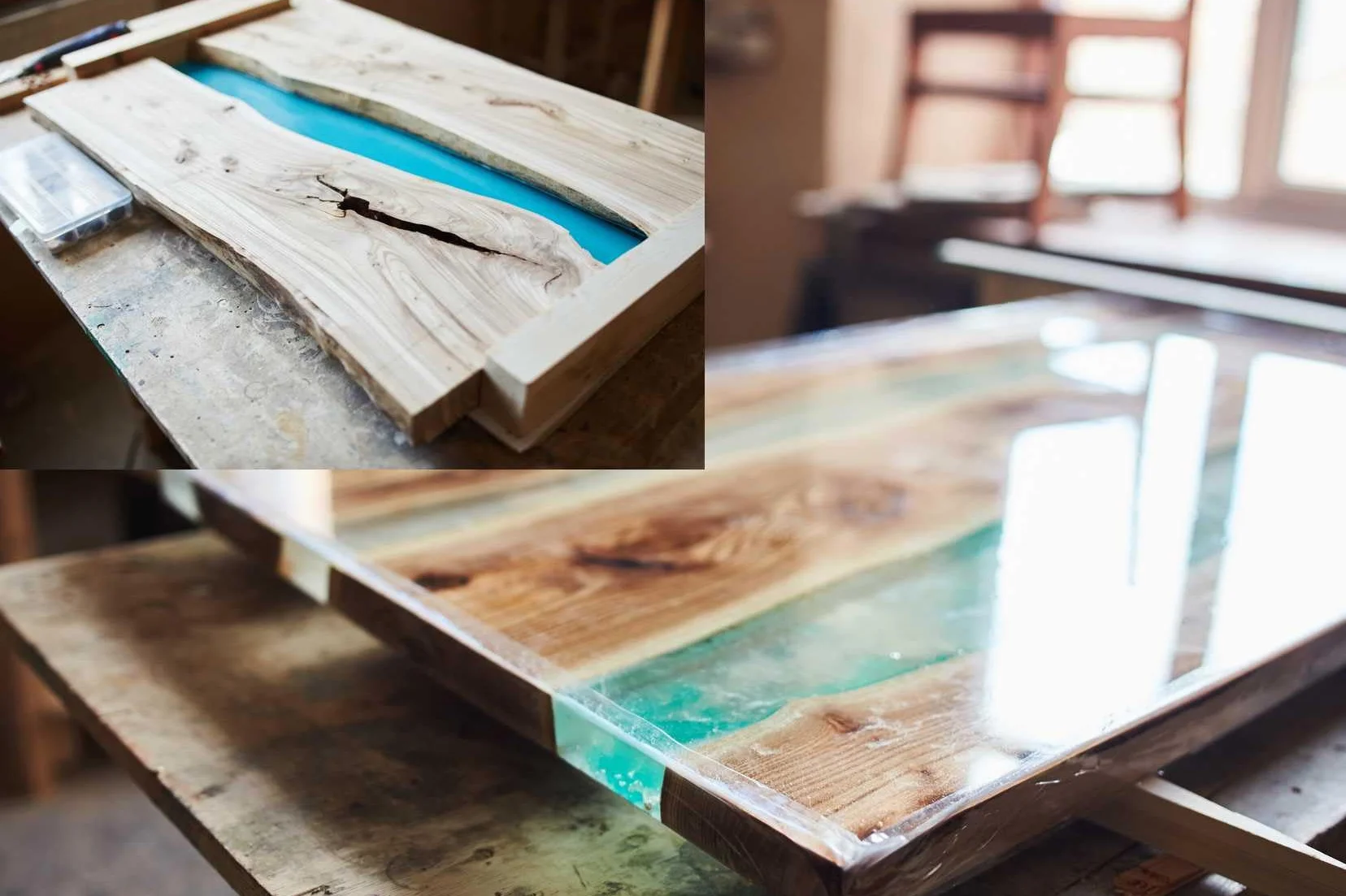 1,5Kg 2K Résine époxy transparente Glaçage Epoxyde bi composant Epoxy Resine Coulée Cristalline PRV table sol bois fibre carrelage colle DIPOXY-2K-700