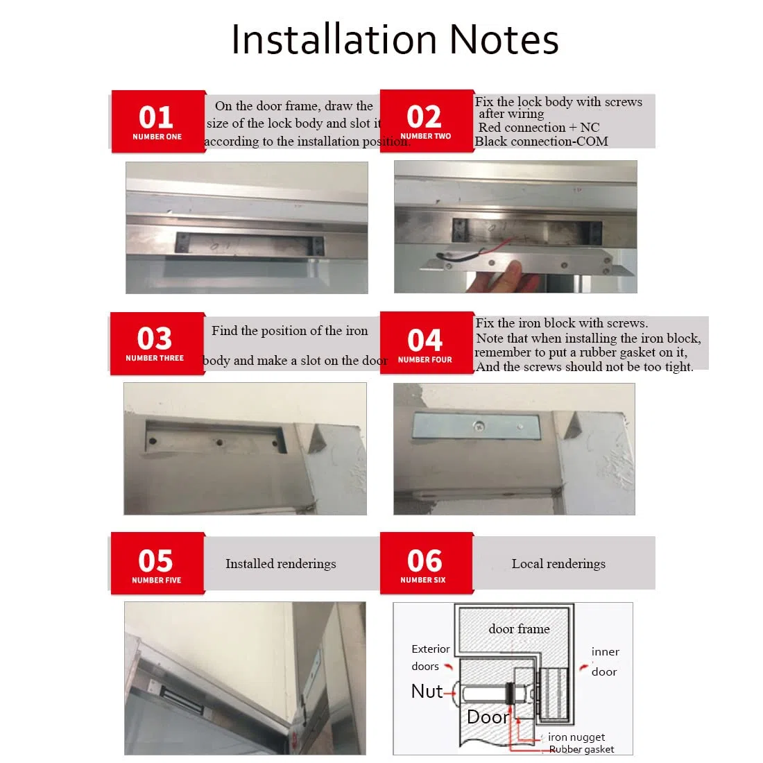 180KG/350lbs Serrure magnétique électrique DC12V Installation intégrée Serrure électromagnétique étanche NC Fail Safe pour système de contrôle d'accès Porte en bois/métal/verre