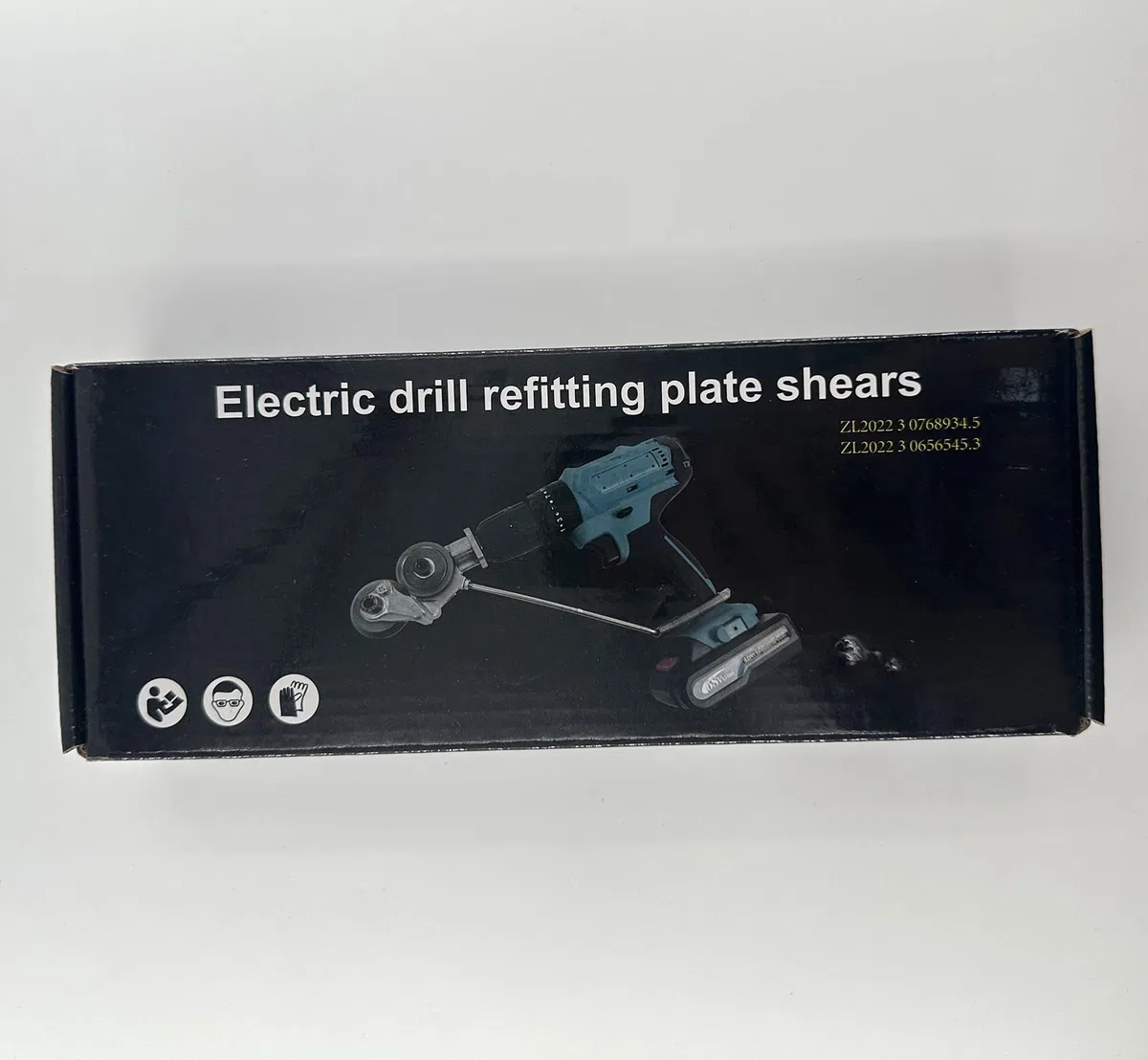 Grignoteuse de tôle,Coupeur de plaque de perceuse électrique, accessoire de perceuse de grignoteuse en métal avec adaptateur pour couper des plaques de métal (Universal)