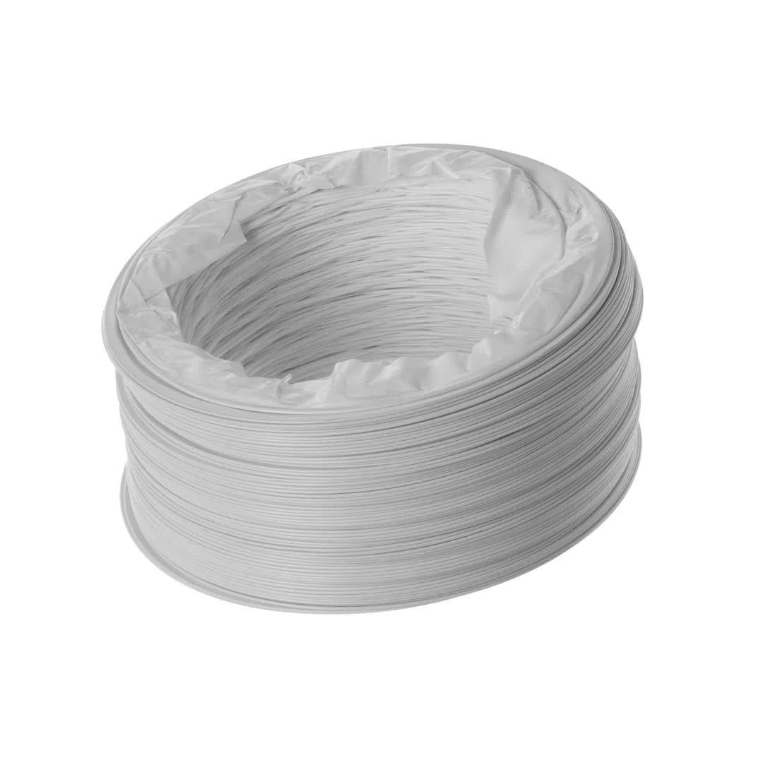 Ø 160mm Conduit d'air Flexible pour Hotte de Cuisine, Climatiseur, Hotte Aspirante, Sèche-linge - 3m Tuyau d'évacuation - Conduit de Ventilation - PVC