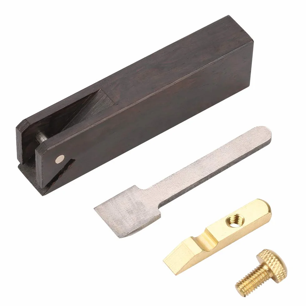 Hztyyier Mini ébène Avion, Rabot à Bois Portable pour Coupe et Chanfrein, Outil de Bricolage pour Travail du Bois