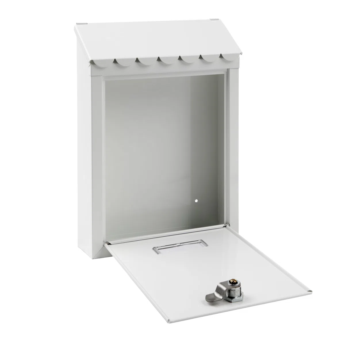 ARREGUI Civic E5721-C Boîte aux lettres extérieure en acier Taille S (courrier DIN A5) Petite boîte aux lettres murale individuelle Facile à installer Blanc