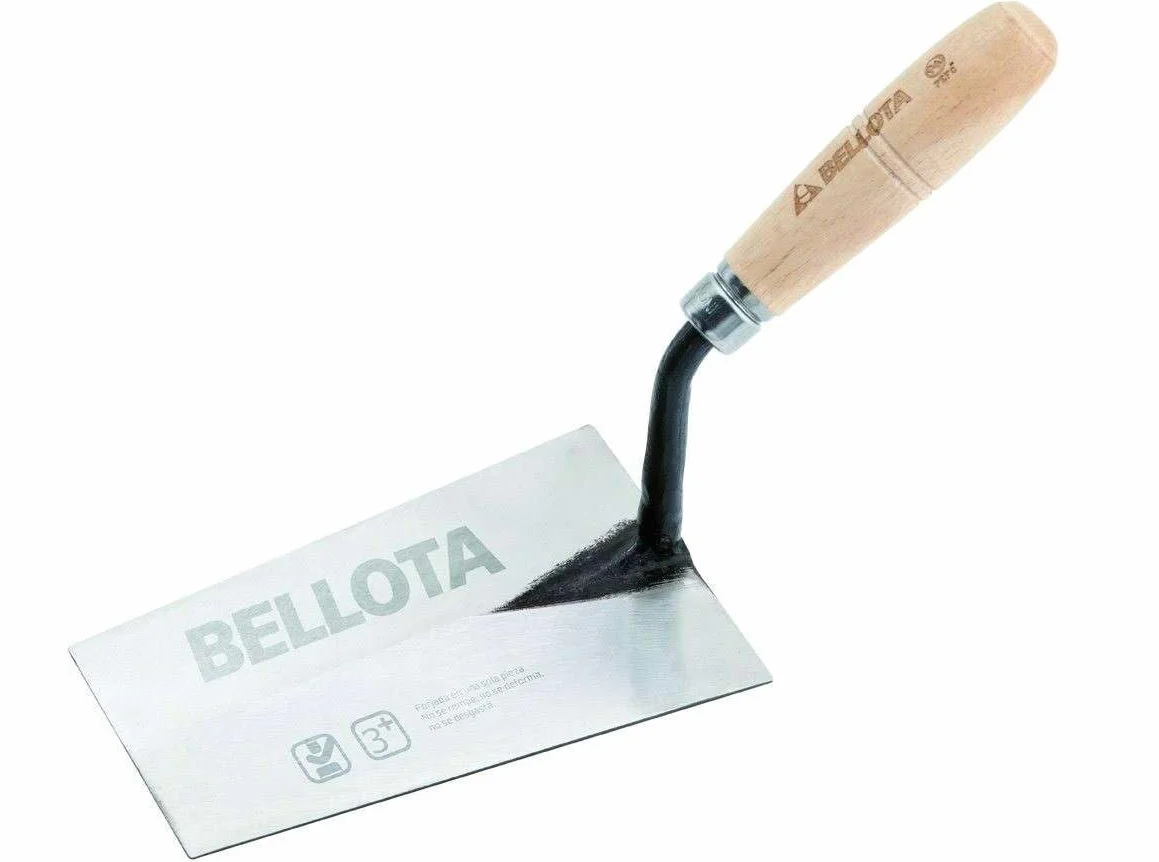 Bellota 5844-B - Truelle Forgée Nord avec Manche en Bois de hêtre pour Travaux de Maçonnerie et de Carrelage, Dimensions 160 x 130 x 320 mm