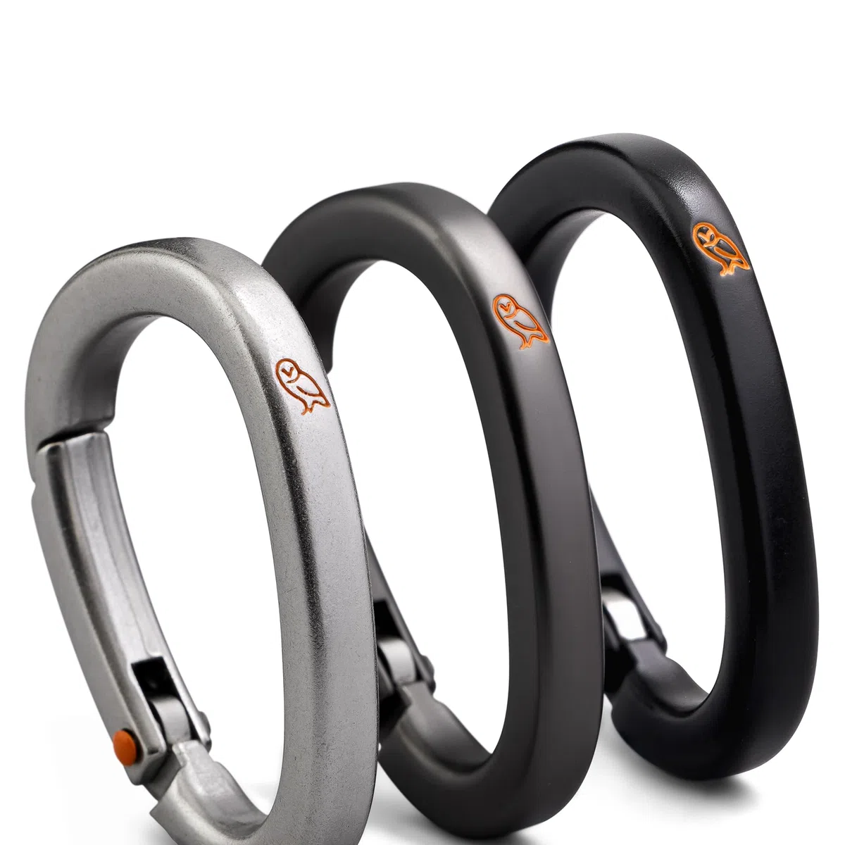 Bellroy Carabiner Trio, Mousquetons, Lot de 3 - BlackGraphiteSilver | Lot de 3 mousquetons ultralégers aux coloris intemporels pour organiser vos essentiels du quotidien