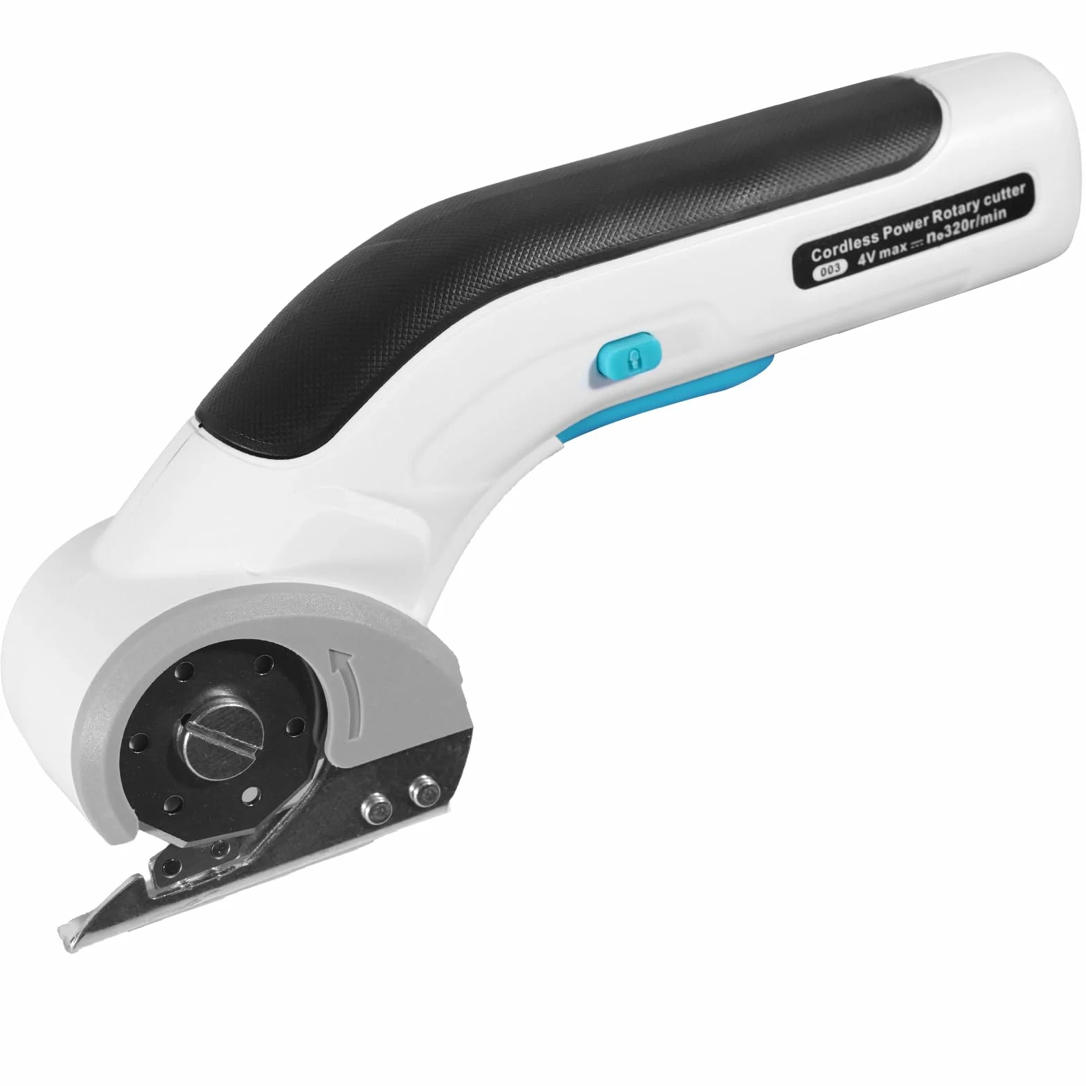Cutter pour Carton 3,7 V Ciseaux Électriques, Cutter pour Carton Électrique avec Batterie 2000 mAh,Cutter Rotatif Universel sans Fil avec 2 Lames Auto-affûtantes pour Moquette,Cuir et Feutre
