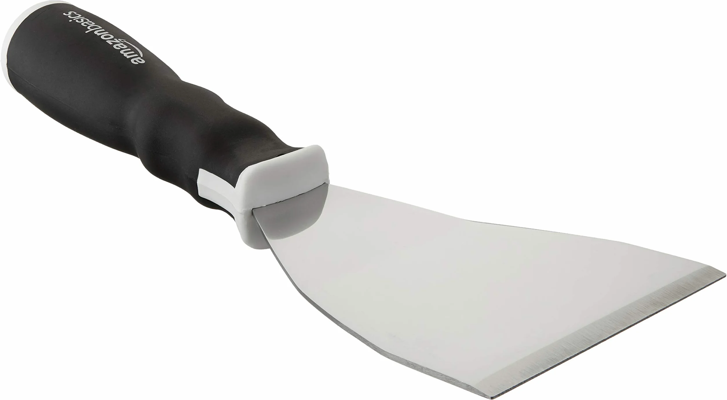 Amazon Basics Grattoir solide à lame courbée, prise souple avec emplacement pour tige de rallonge et embout de frappe, 7.62 cm