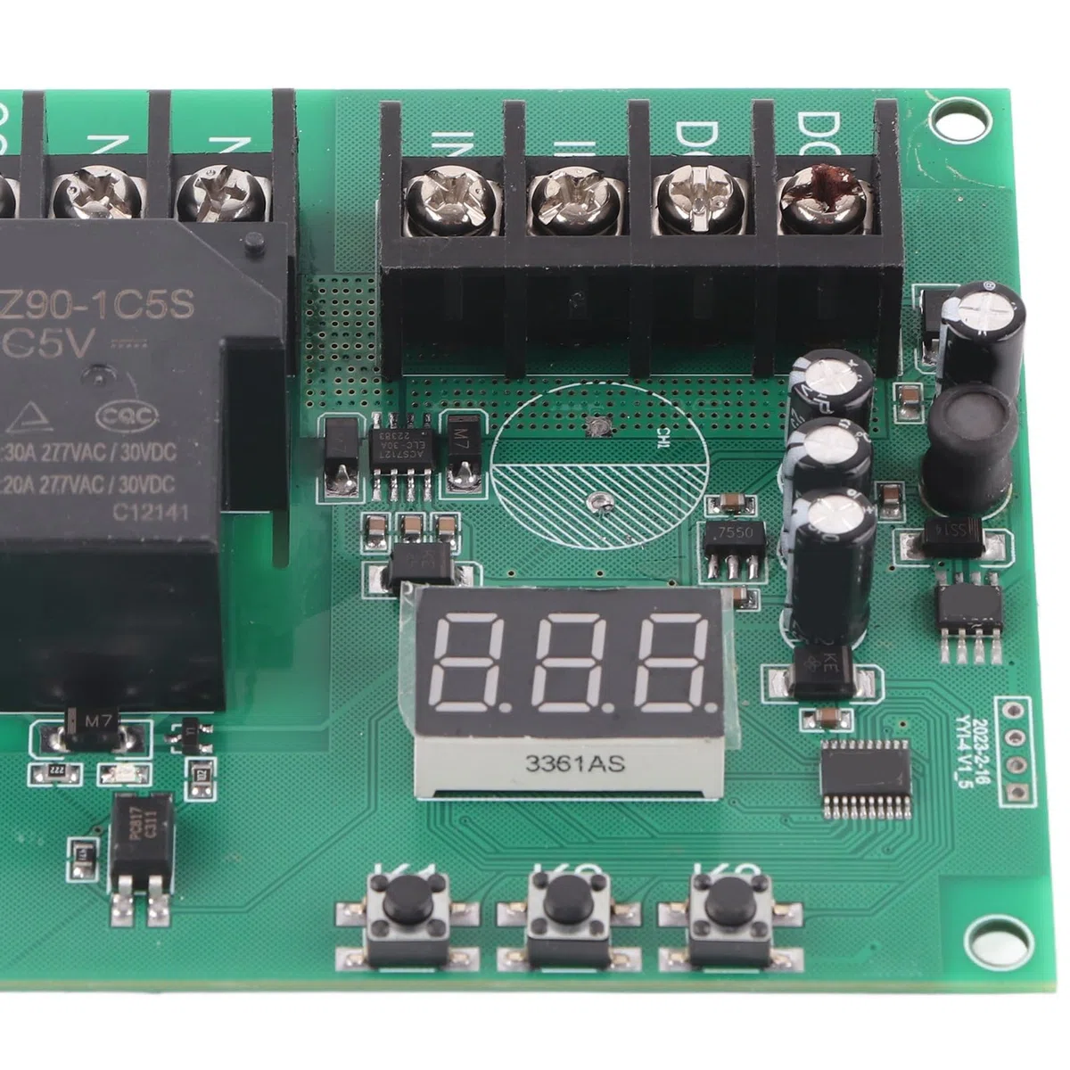 Module de Détection de Courant Continu 7-30V 0-30A, Module de Relais de Protection contre les Surintensités, Accessoire Multifonctionnel pour un Usage Domestique
