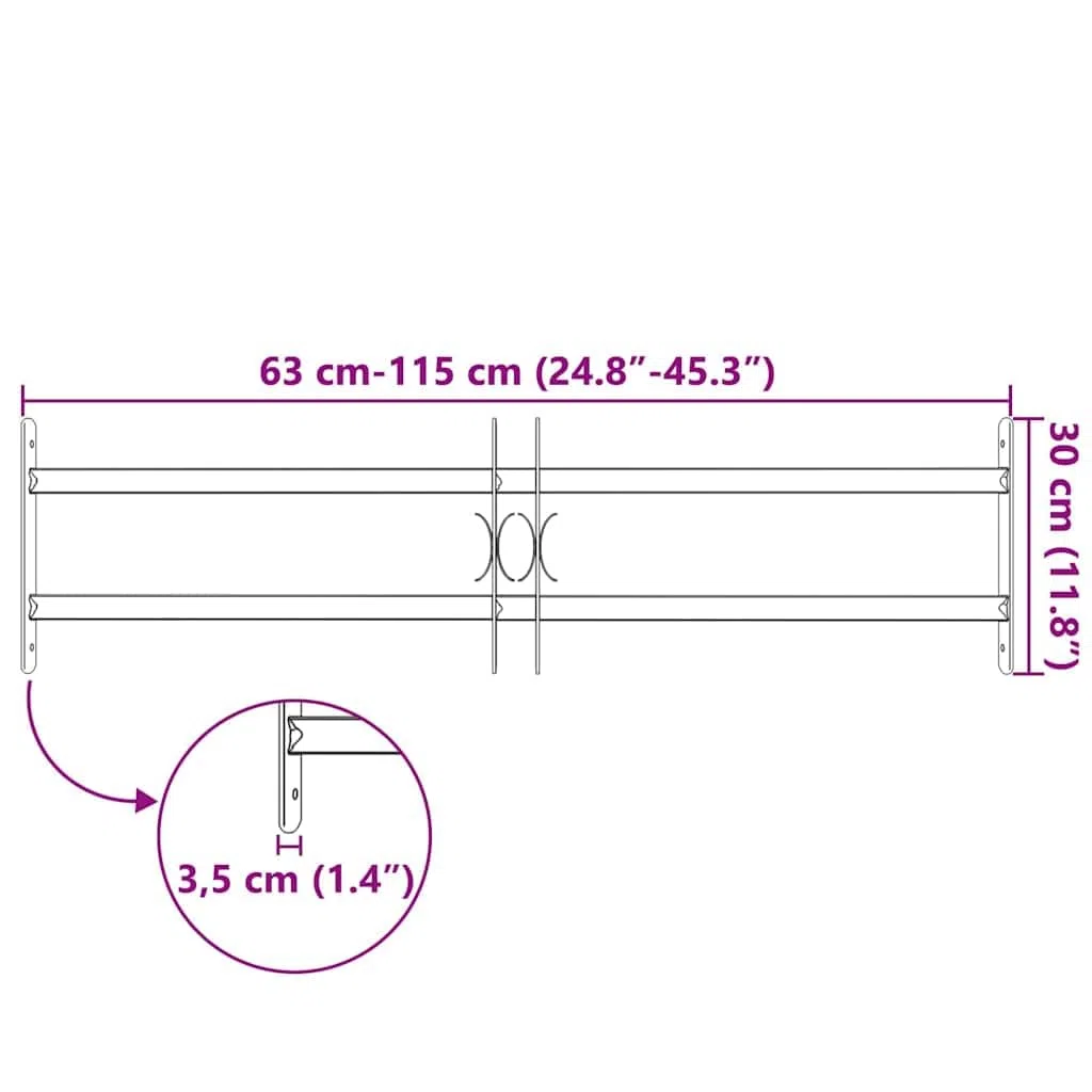 vidaXL Grille de Défense Ajustable à 2 Traverses pour Fenêtre Protection