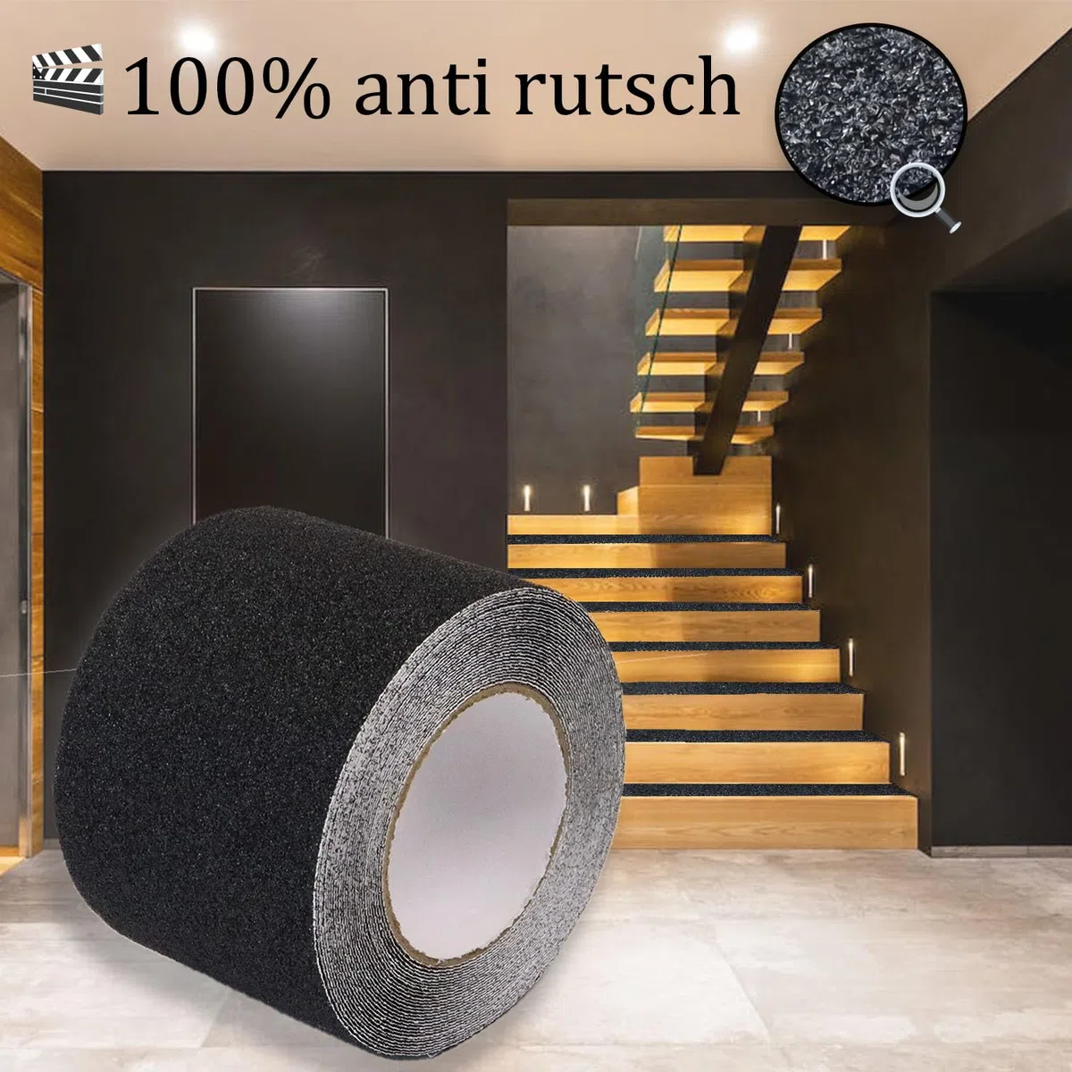 CHUANGSEED Ruban antidérapant 10CM X 10.6M