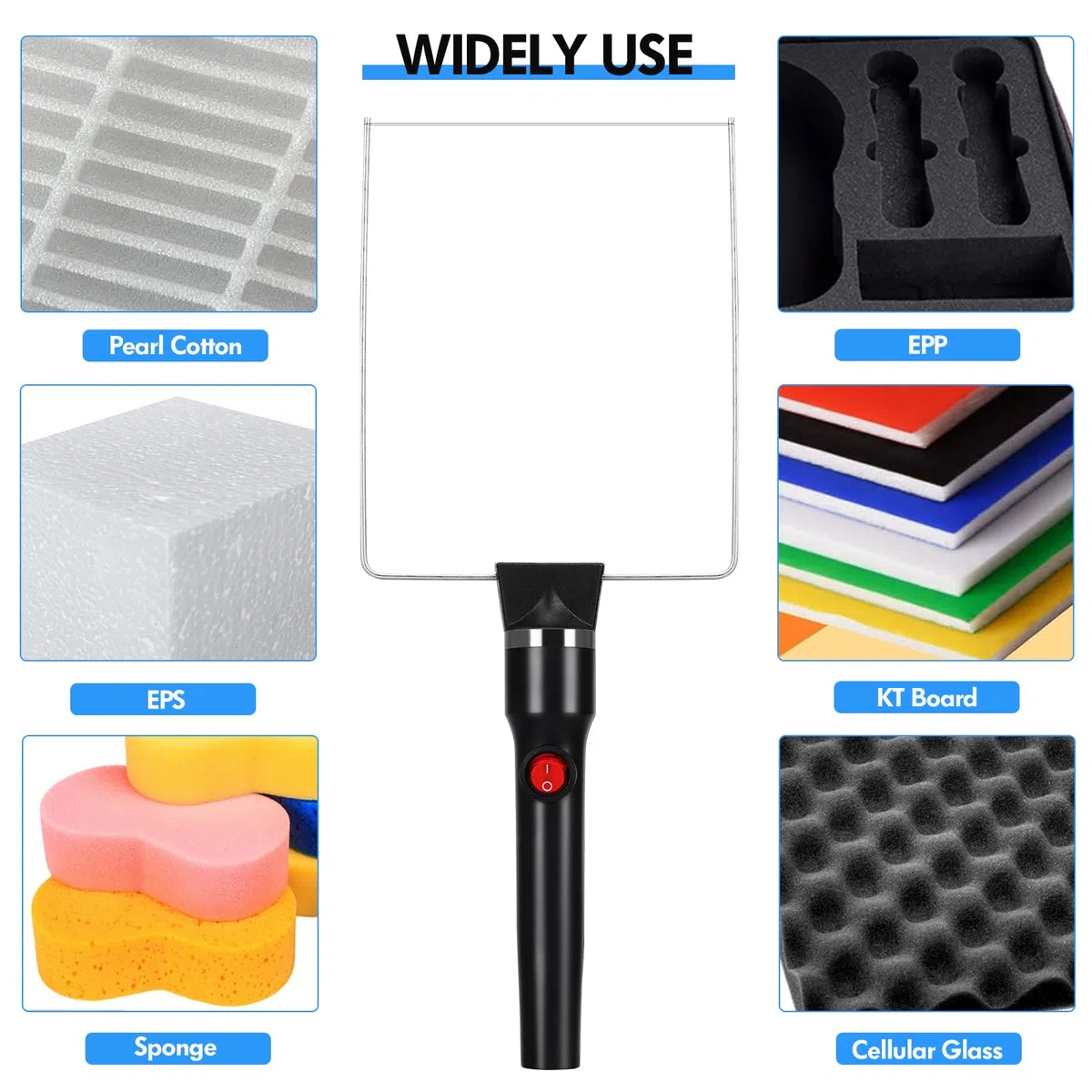 Coupeur de Mousse Électrique 4-en-1 Fil Chaud Découpe Polystyrène Avec Alimentation Électrique Commutée Pour Polystyrène et Mousse Spongieuse Projets de Bricolage, 100-240V