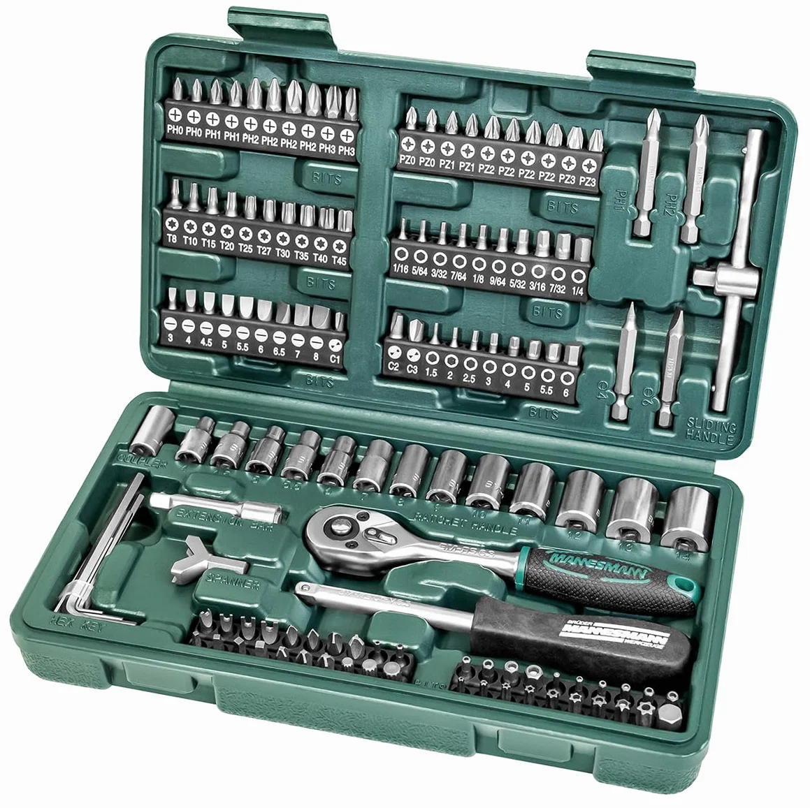Brüder Mannesmann One Size Coffret de douilles et embouts (130 pièces)