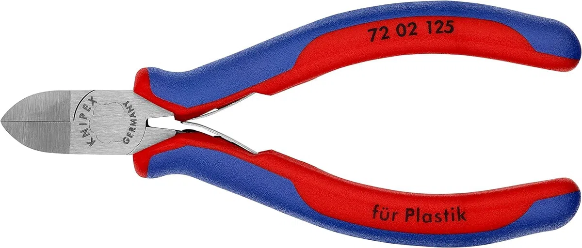Knipex Pinces coupantes de côté pour plastique avec poignées multimatières 125 mm, 72 02 125
