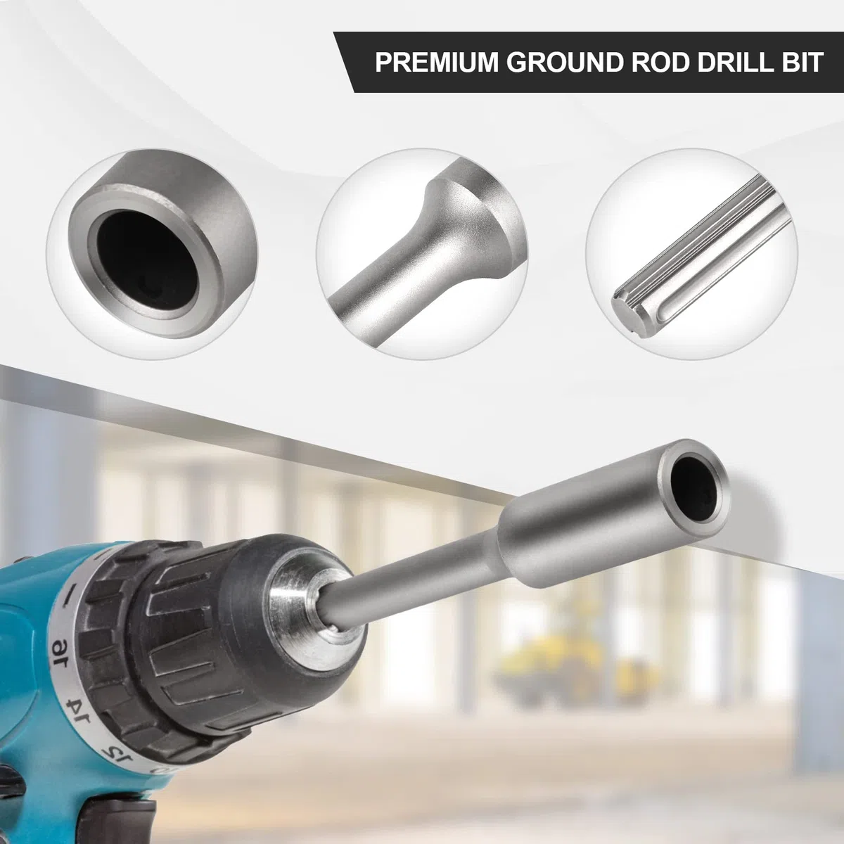 CPROSP Bouterolle d'Enfoncemen SDS MAX Ø Intérieur 20mm x Ø Extérieur 32mm x 250mm de Longueur