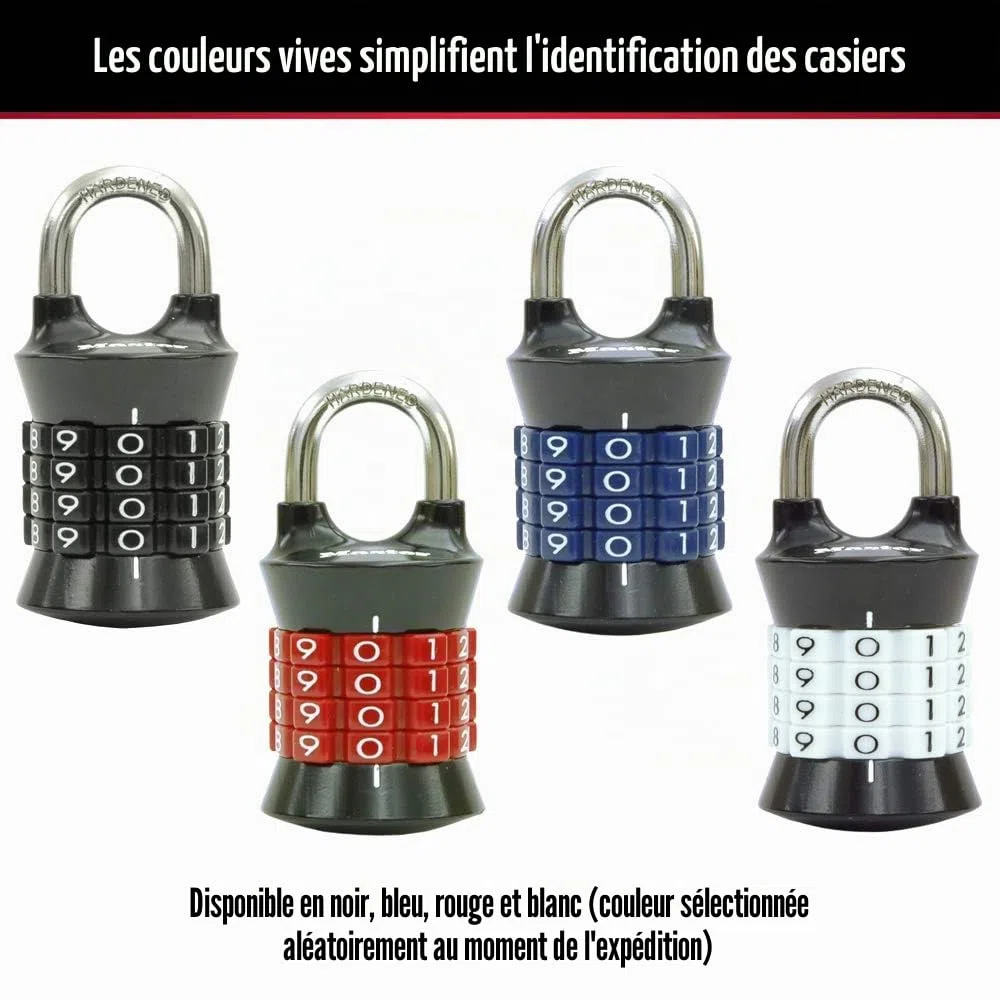 Master Lock - 1535D - Cadenas à combinaison pour casier - Couleurs variables